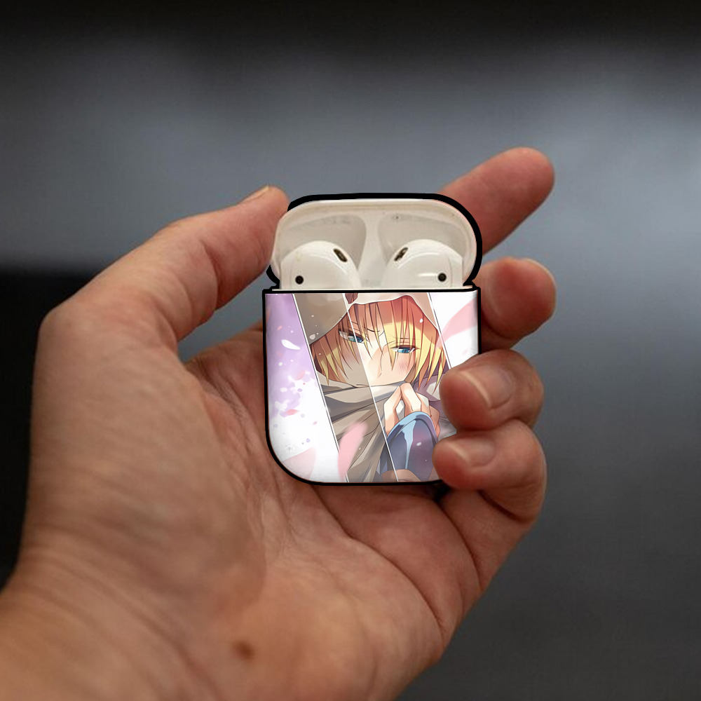刀剣乱舞 Touken Ranbu AirPods 第2世代保護ケース ハードシェル ブラック 耐衝撃・防指紋・カラビナ付き