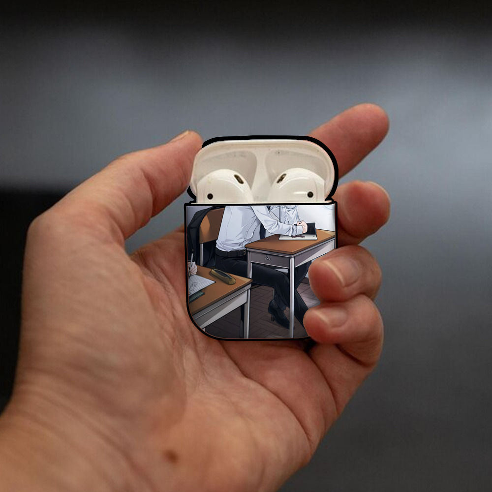 刀剣乱舞 Touken Ranbu AirPods 第2世代保護ケース ハードシェル ブラック 耐衝撃・防指紋・カラビナ付き