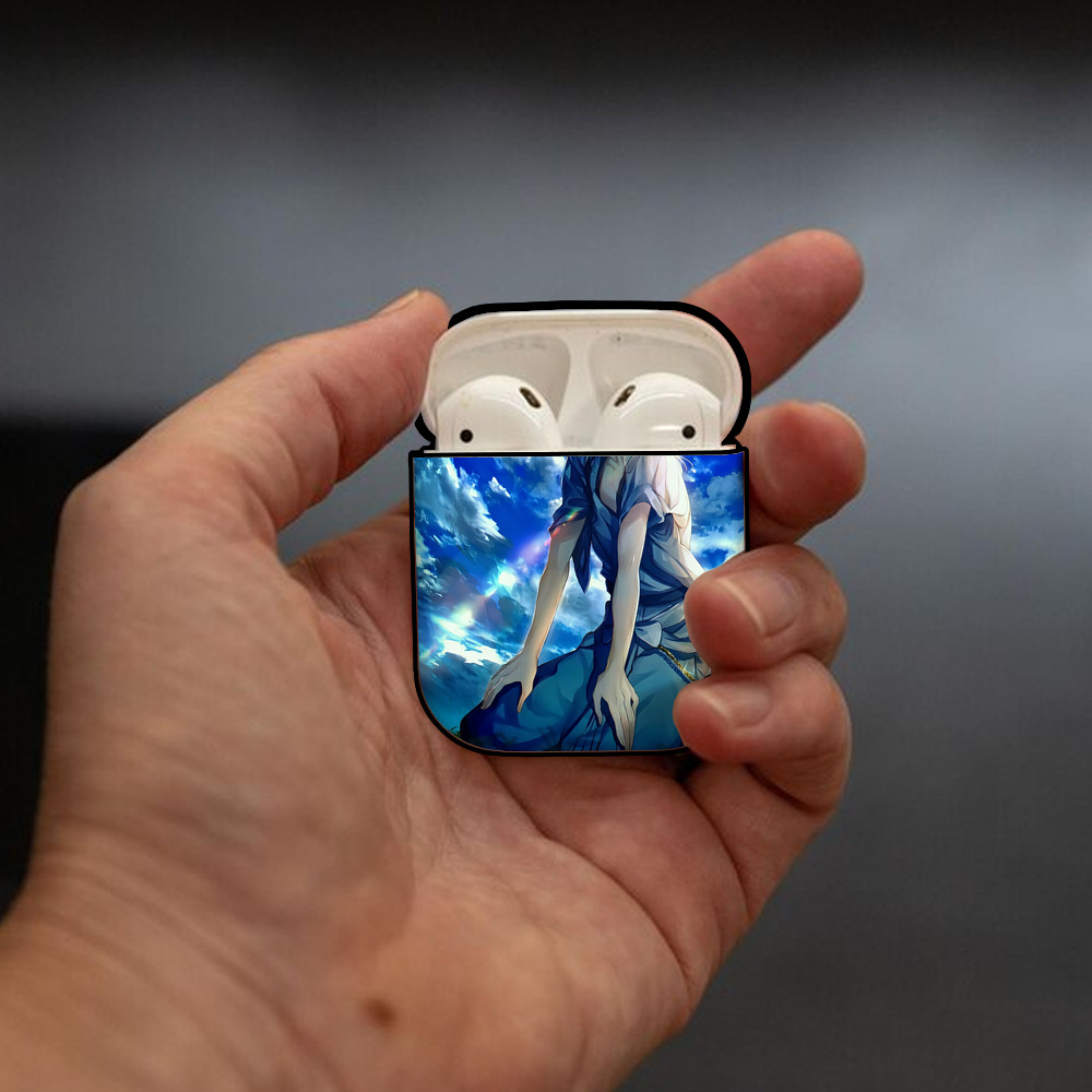 刀剣乱舞 Touken Ranbu AirPods 第2世代保護ケース ハードシェル ブラック 耐衝撃・防指紋・カラビナ付き
