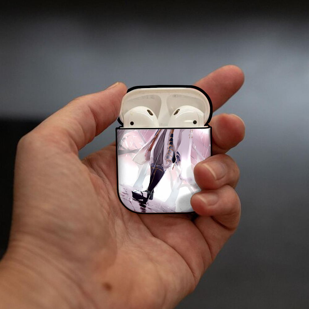 刀剣乱舞 Touken Ranbu AirPods 第2世代保護ケース ハードシェル ブラック 耐衝撃・防指紋・カラビナ付き