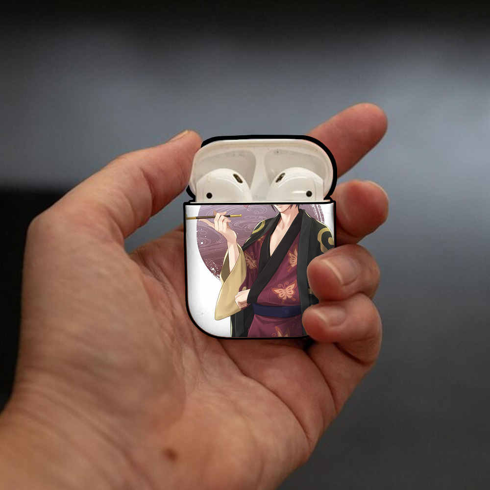 刀剣乱舞 Touken Ranbu AirPods 第2世代保護ケース ハードシェル ブラック 耐衝撃・防指紋・カラビナ付き