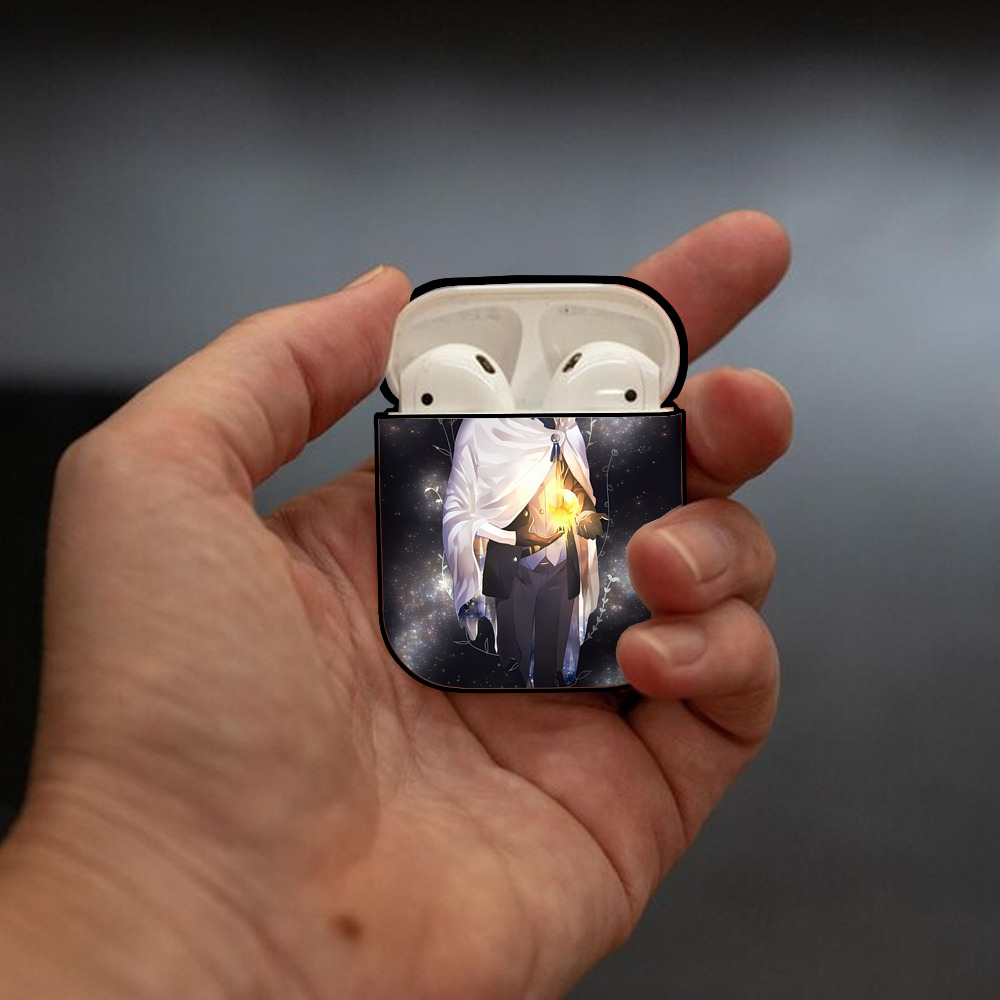 刀剣乱舞 Touken Ranbu AirPods 第2世代保護ケース ハードシェル ブラック 耐衝撃・防指紋・カラビナ付き