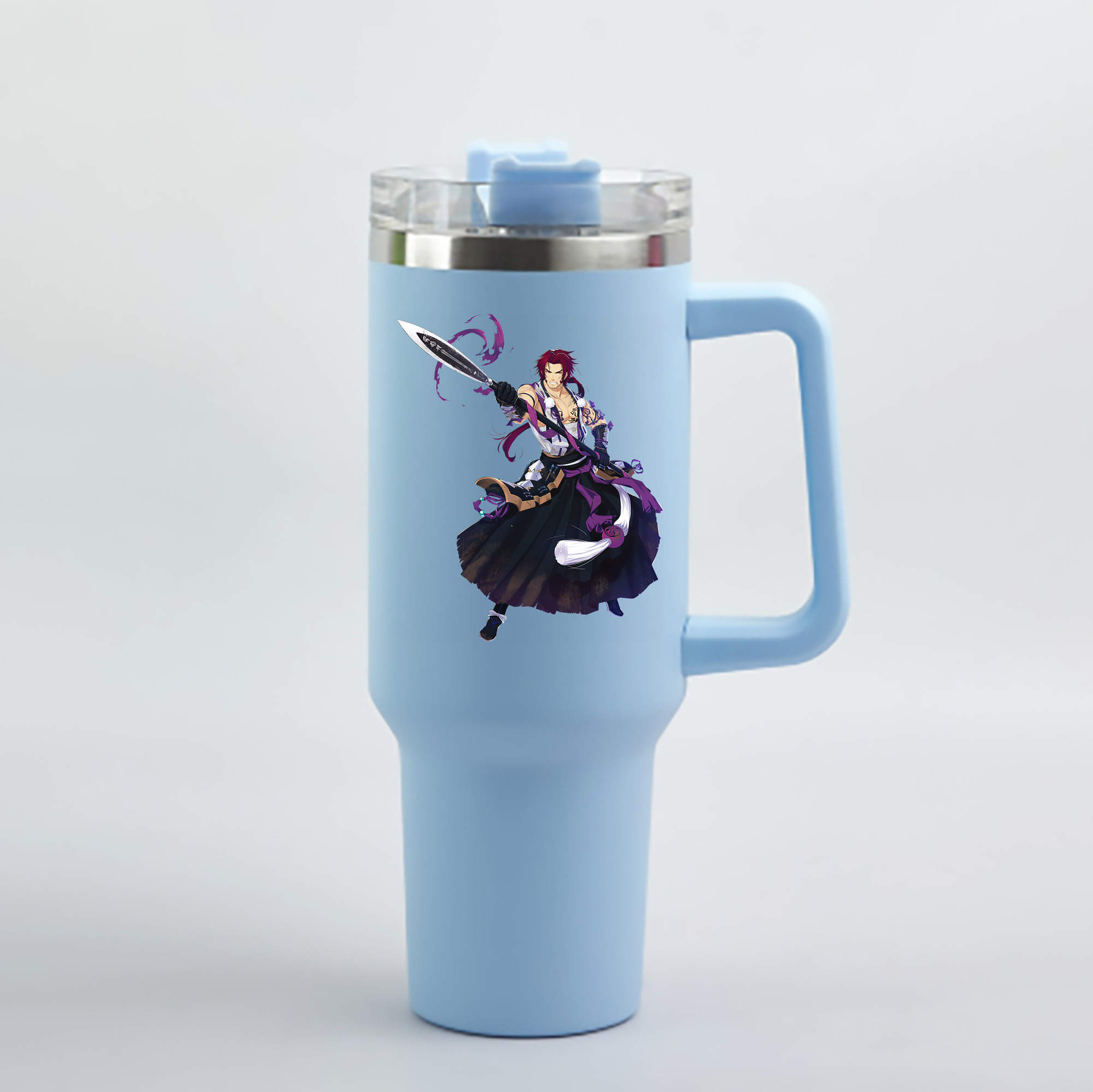 （画像用） 刀剣乱舞 Touken Ranbu 1200mL車用タンブラー - クリスタルステッカー（プラスチックストロー付き）
