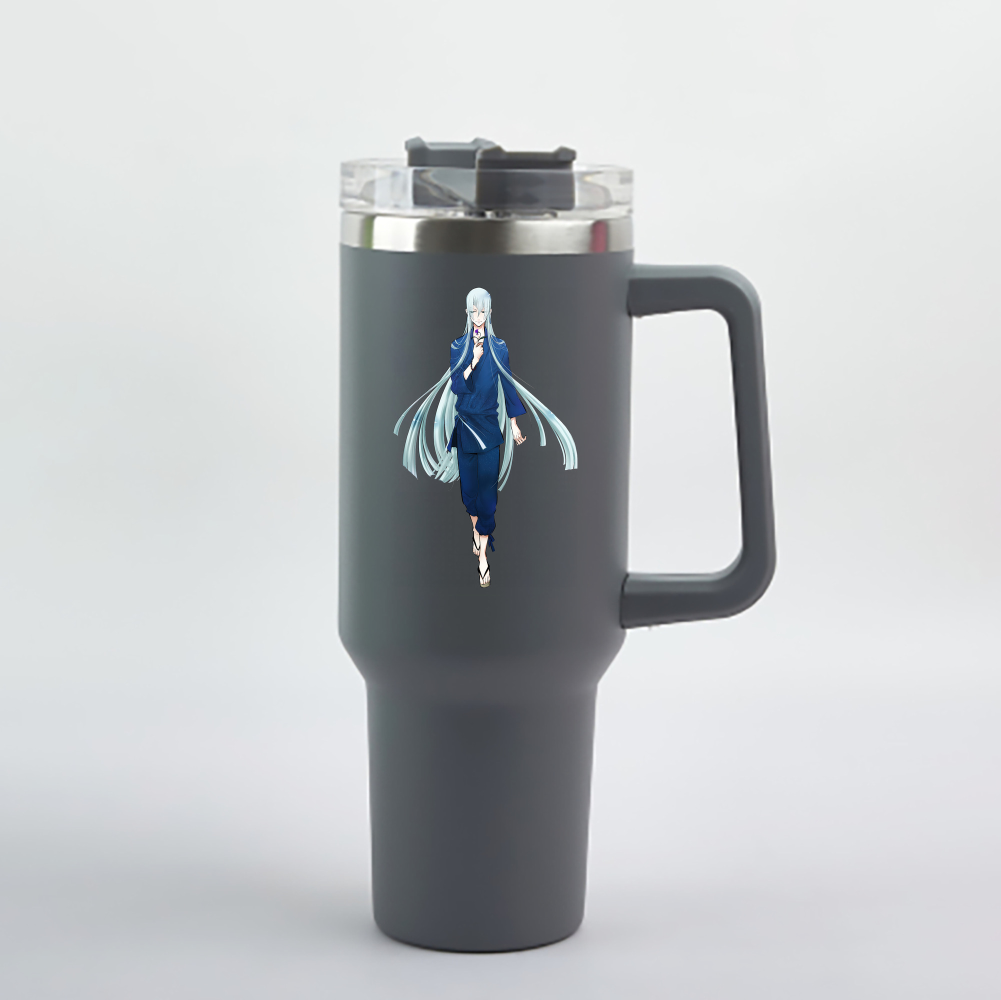 （画像用） 刀剣乱舞 Touken Ranbu 1200mL車用タンブラー - クリスタルステッカー（プラスチックストロー付き）
