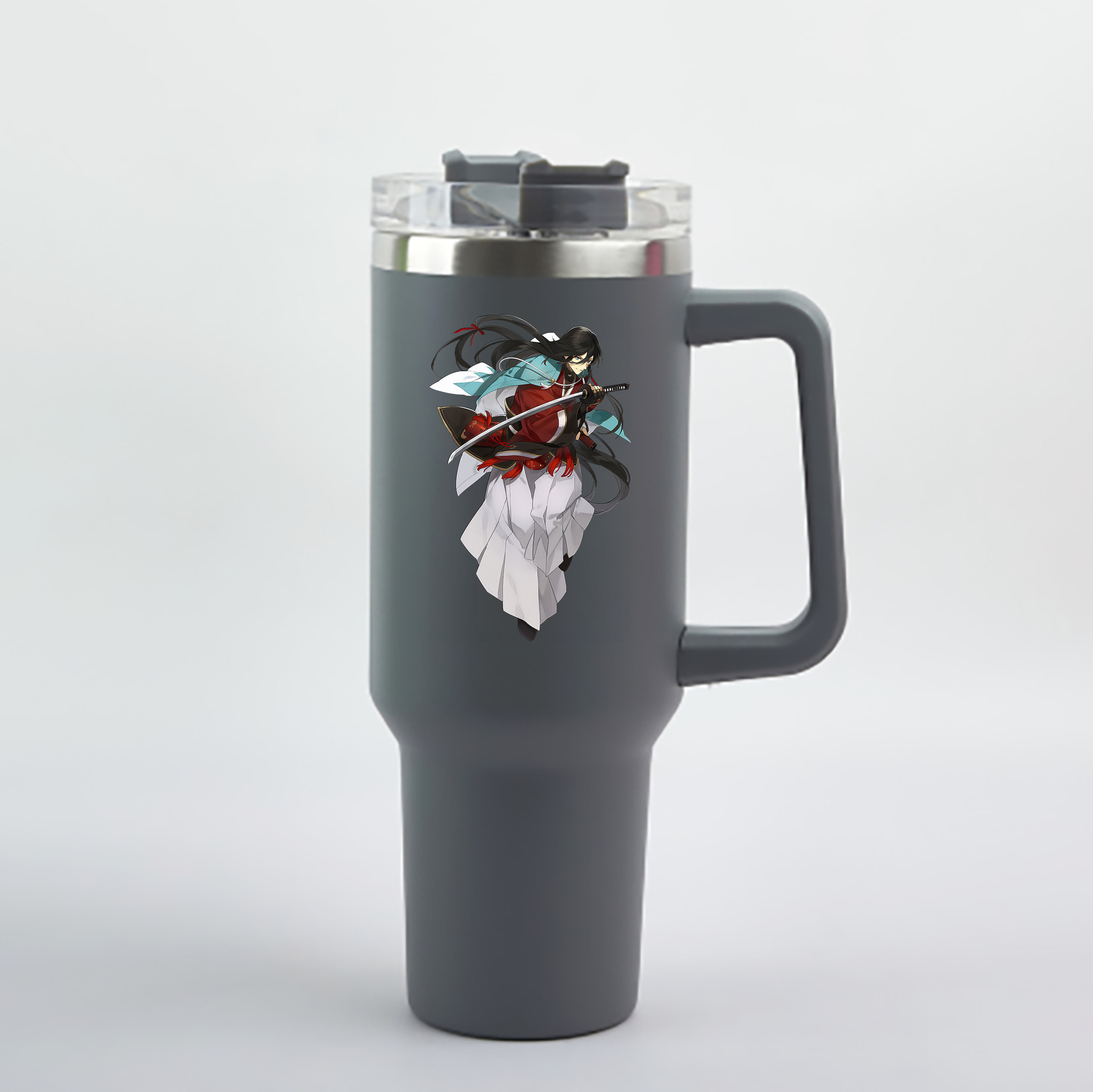 （画像用） 刀剣乱舞 Touken Ranbu 1200mL車用タンブラー - クリスタルステッカー（プラスチックストロー付き）