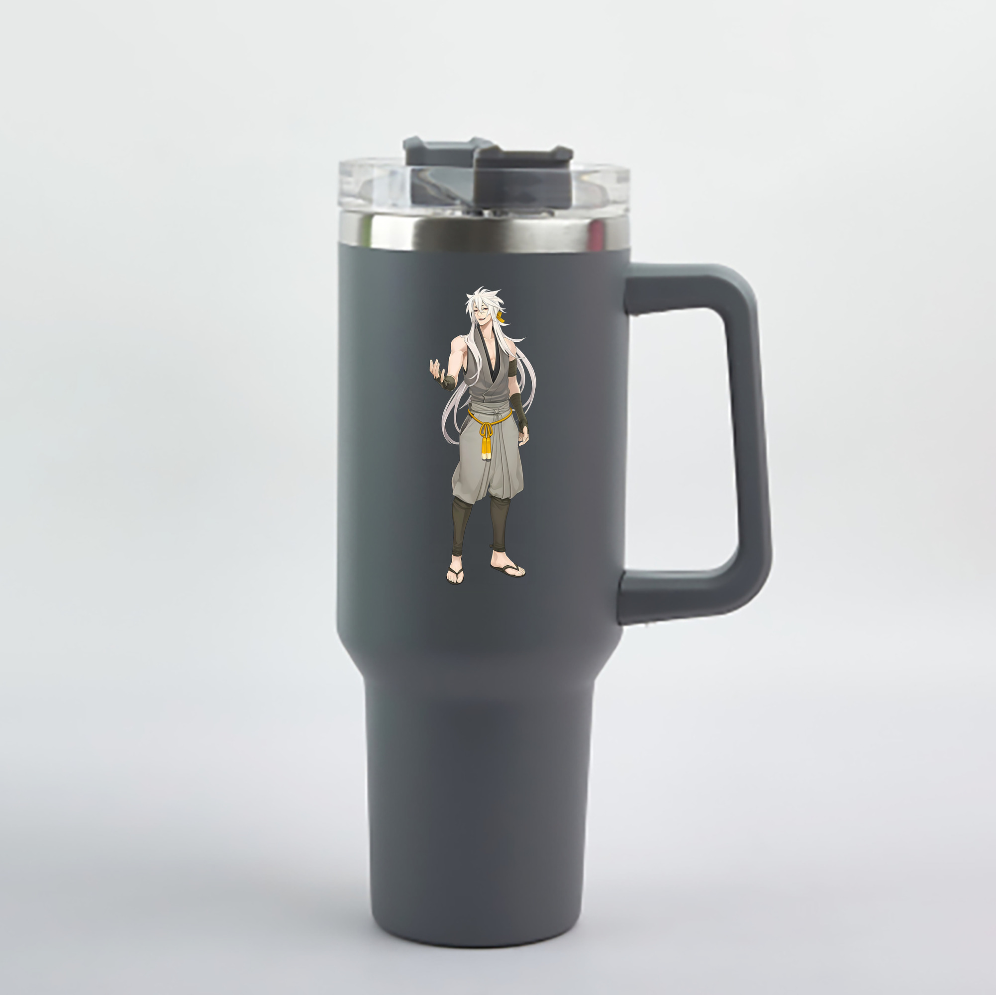 （画像用） 刀剣乱舞 Touken Ranbu 1200mL車用タンブラー - クリスタルステッカー（プラスチックストロー付き）