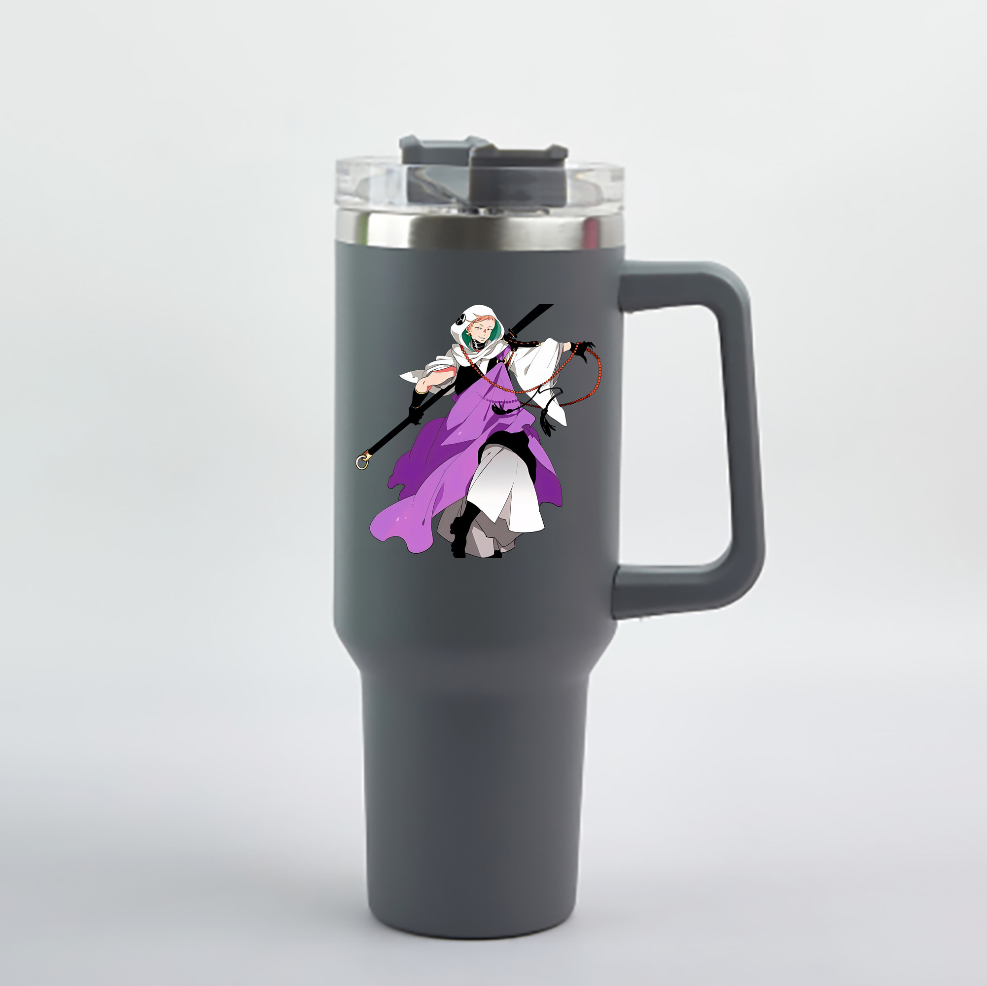 （画像用） 刀剣乱舞 Touken Ranbu 1200mL車用タンブラー - クリスタルステッカー（プラスチックストロー付き）