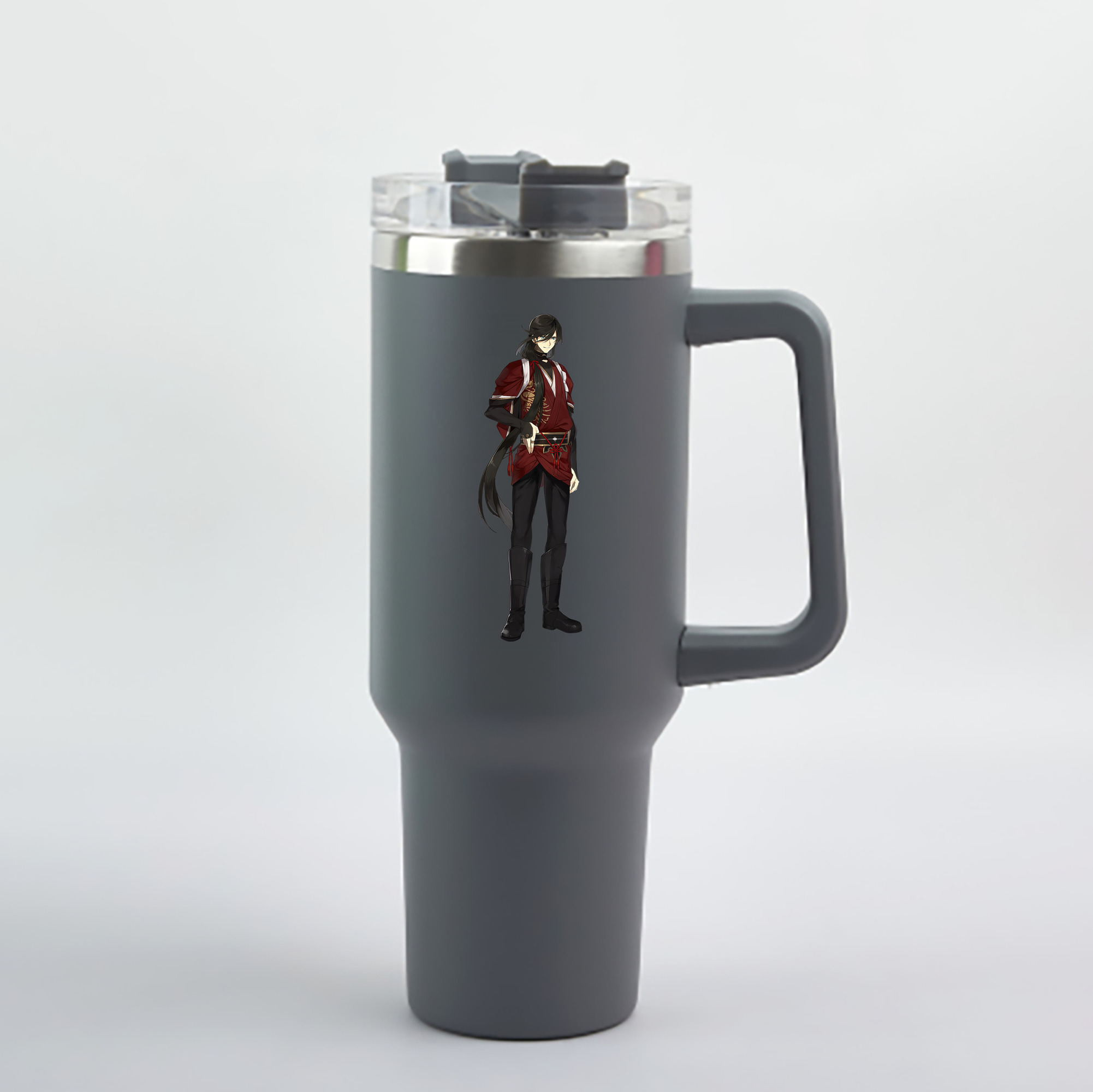 （画像用） 刀剣乱舞 Touken Ranbu 1200mL車用タンブラー - クリスタルステッカー（プラスチックストロー付き）