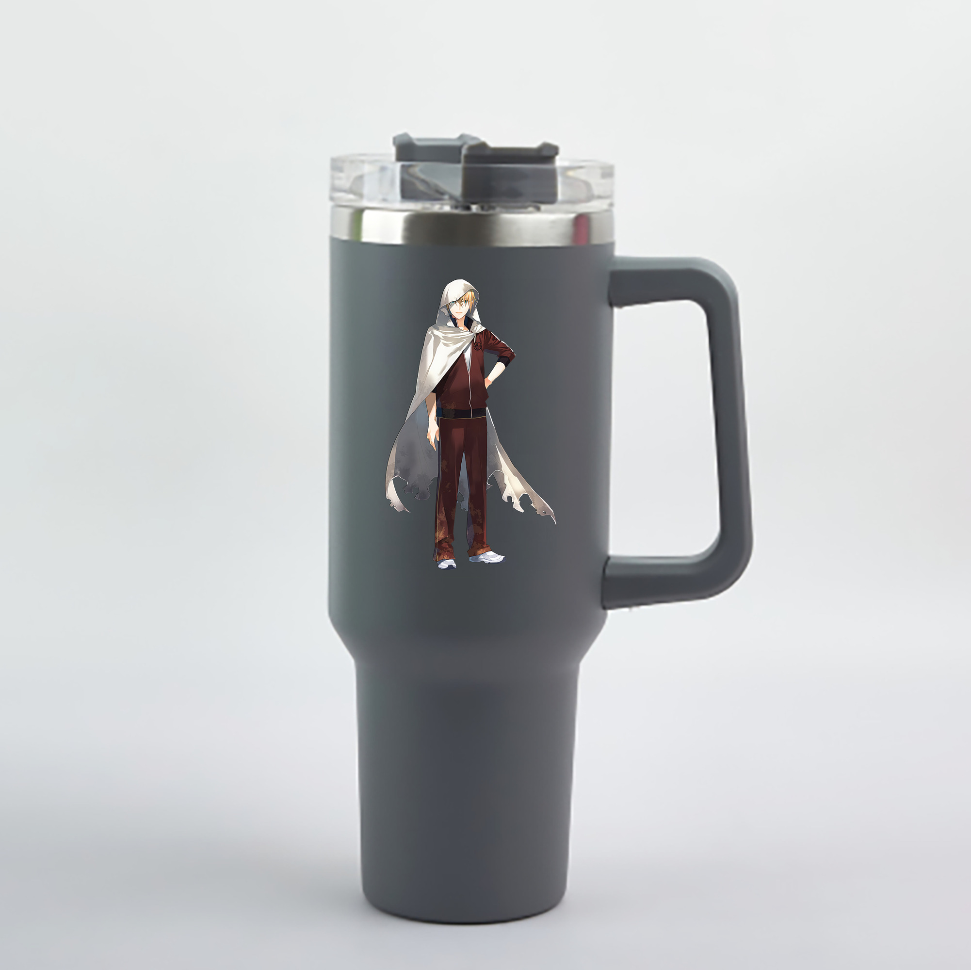 （画像用） 刀剣乱舞 Touken Ranbu 1200mL車用タンブラー - クリスタルステッカー（プラスチックストロー付き）