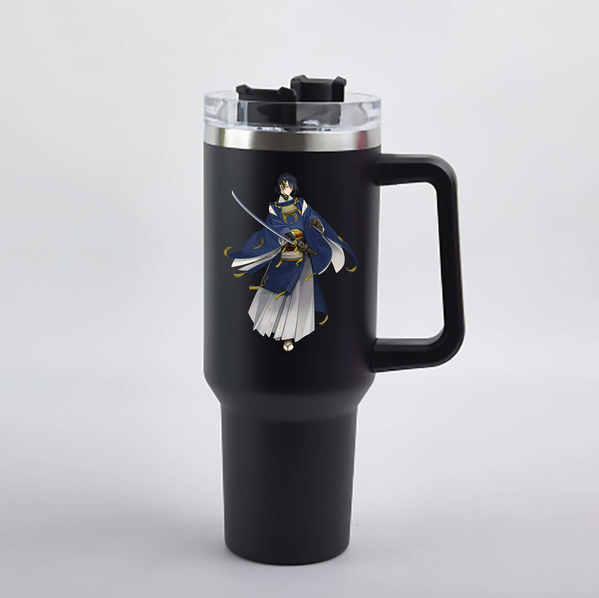 （画像用） 刀剣乱舞 Touken Ranbu 1200mL車用タンブラー - クリスタルステッカー（プラスチックストロー付き）
