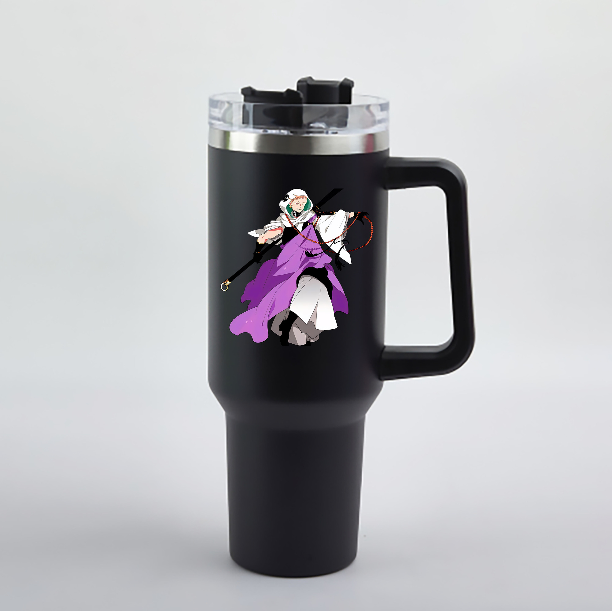 （画像用） 刀剣乱舞 Touken Ranbu 1200mL車用タンブラー - クリスタルステッカー（プラスチックストロー付き）