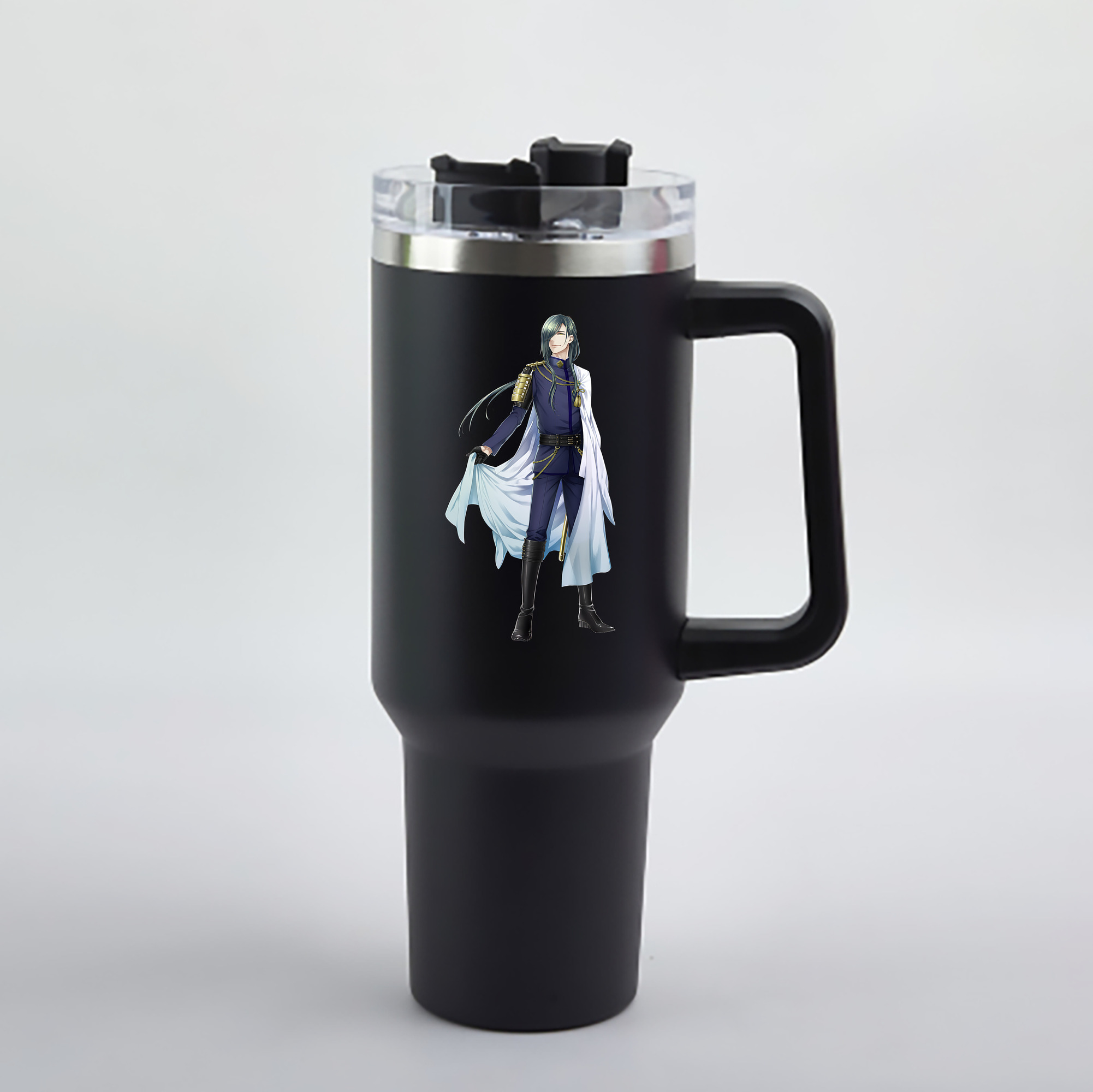 （画像用） 刀剣乱舞 Touken Ranbu 1200mL車用タンブラー - クリスタルステッカー（プラスチックストロー付き）