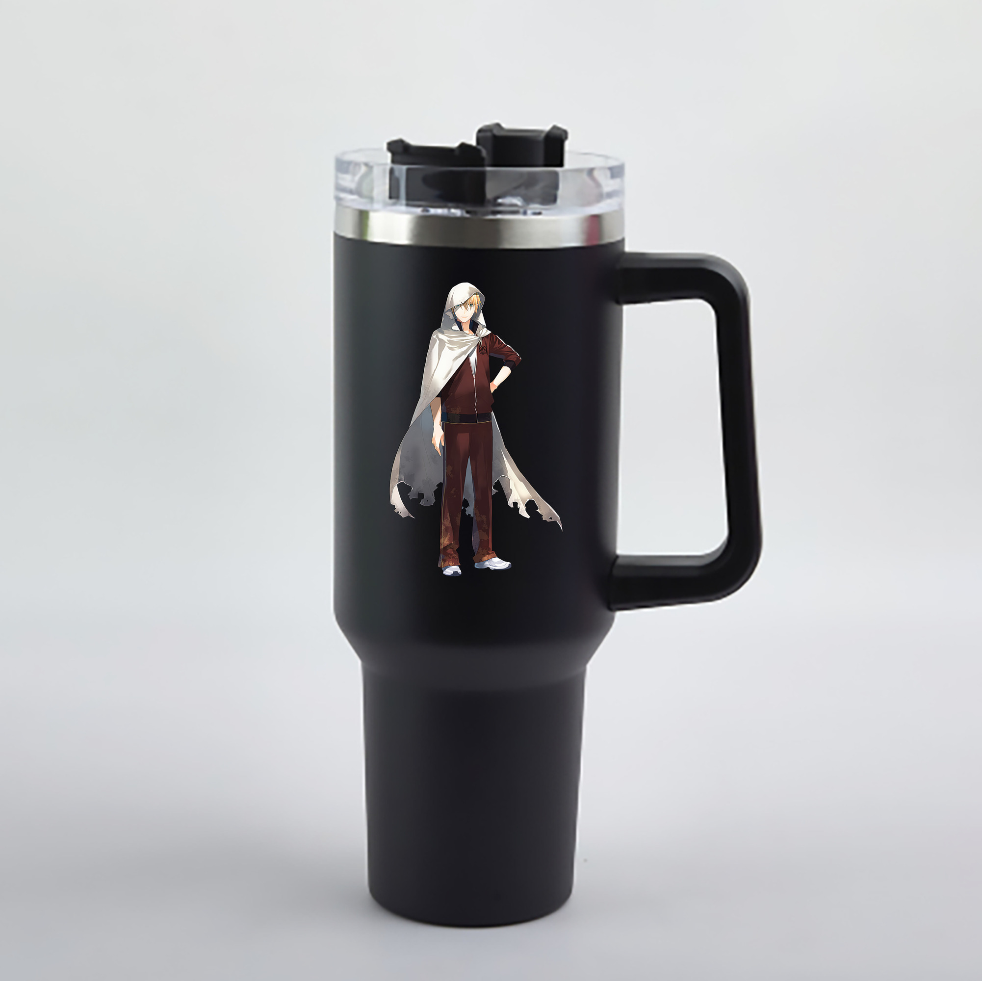 （画像用） 刀剣乱舞 Touken Ranbu 1200mL車用タンブラー - クリスタルステッカー（プラスチックストロー付き）