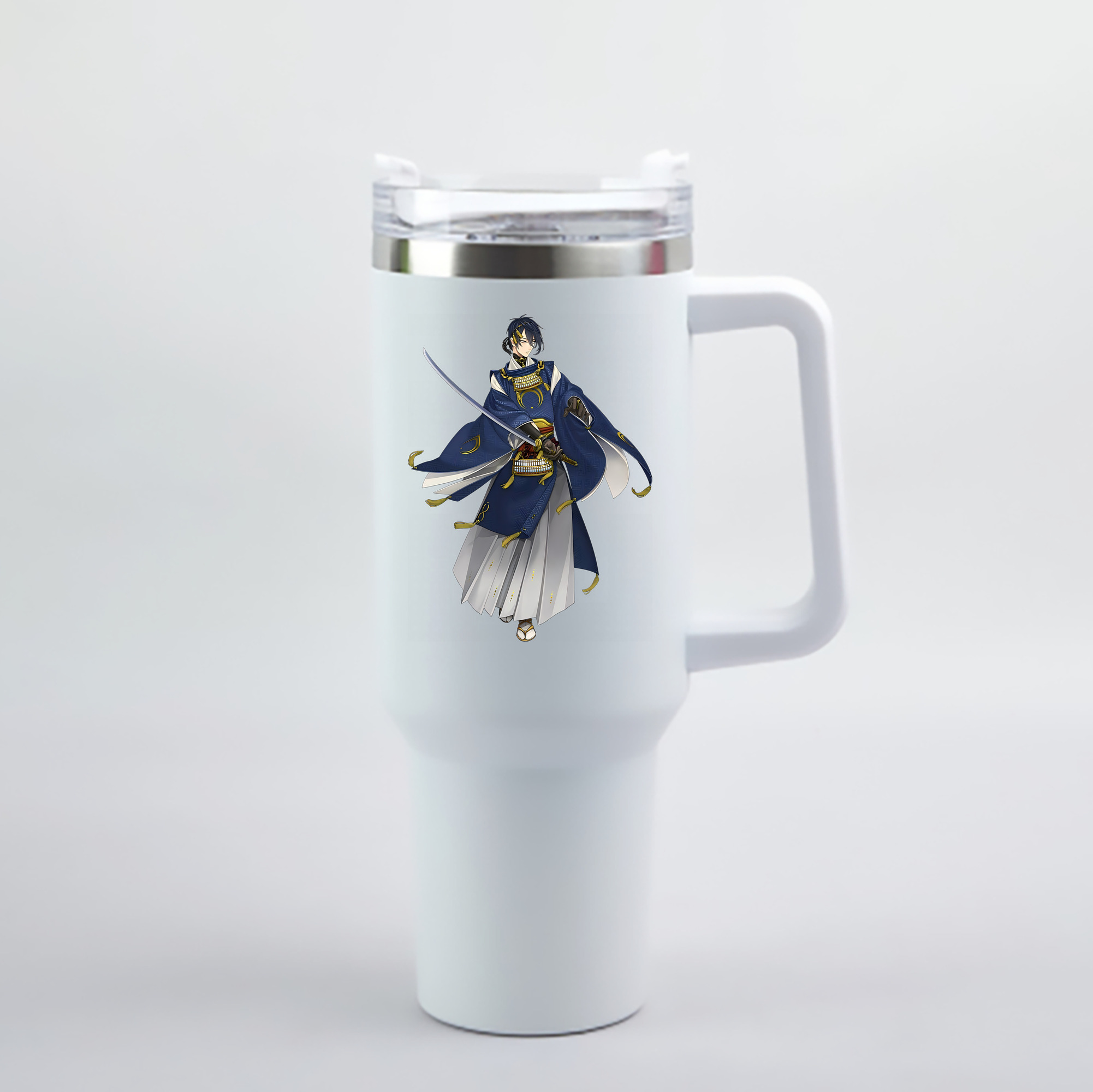 （画像用） 刀剣乱舞 Touken Ranbu 1200mL車用タンブラー - クリスタルステッカー（プラスチックストロー付き）