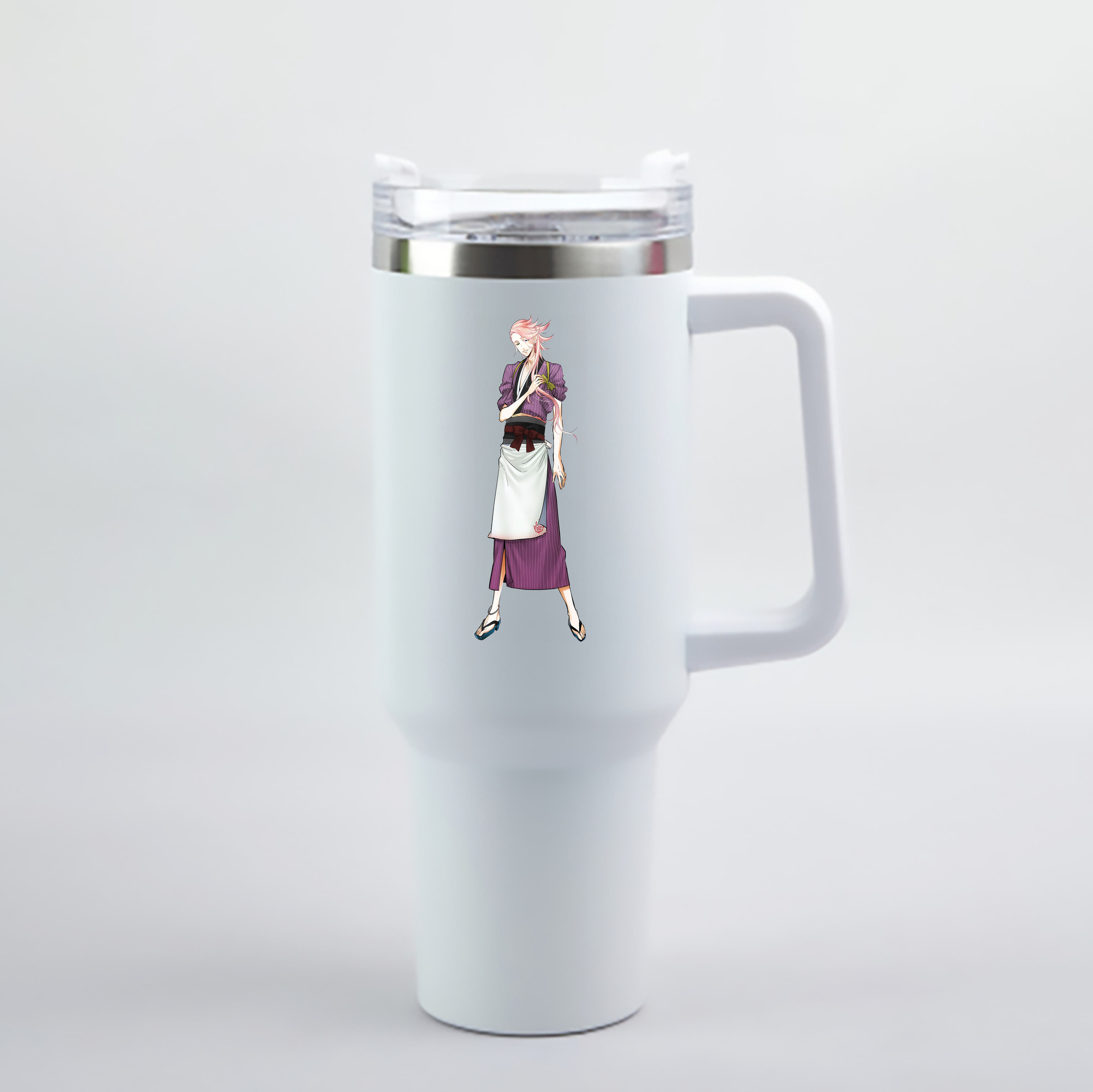 （画像用） 刀剣乱舞 Touken Ranbu 1200mL車用タンブラー - クリスタルステッカー（プラスチックストロー付き）