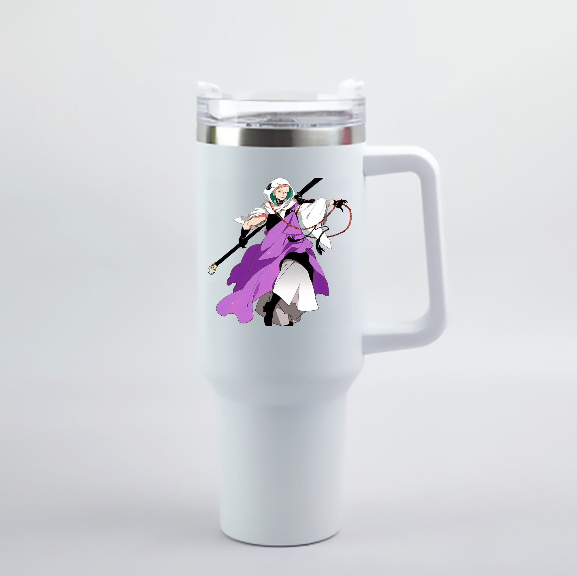 （画像用） 刀剣乱舞 Touken Ranbu 1200mL車用タンブラー - クリスタルステッカー（プラスチックストロー付き）