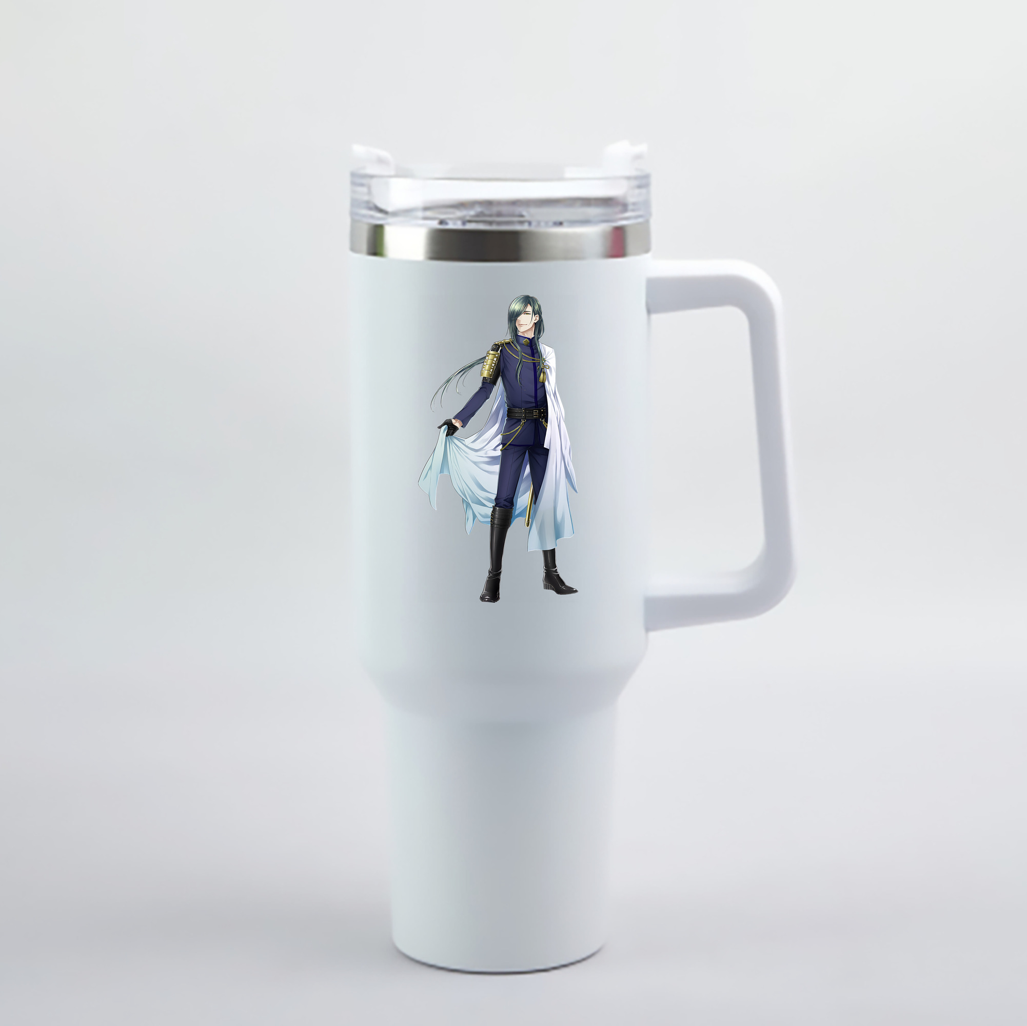 （画像用） 刀剣乱舞 Touken Ranbu 1200mL車用タンブラー - クリスタルステッカー（プラスチックストロー付き）