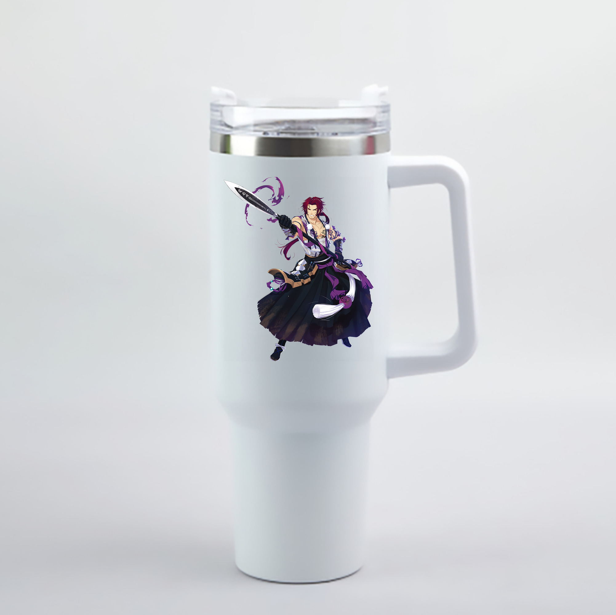 （画像用） 刀剣乱舞 Touken Ranbu 1200mL車用タンブラー - クリスタルステッカー（プラスチックストロー付き）