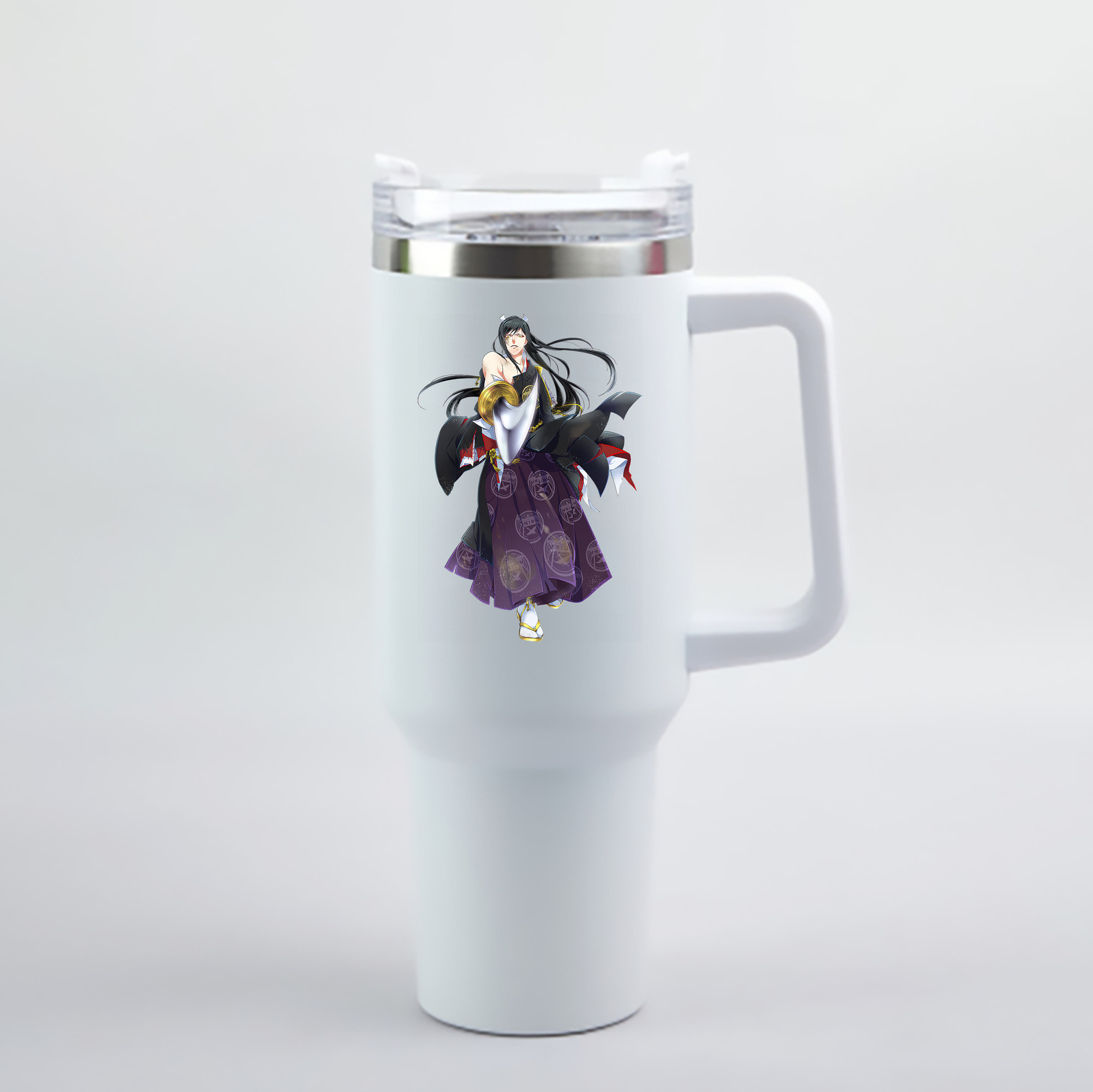 （画像用） 刀剣乱舞 Touken Ranbu 1200mL車用タンブラー - クリスタルステッカー（プラスチックストロー付き）