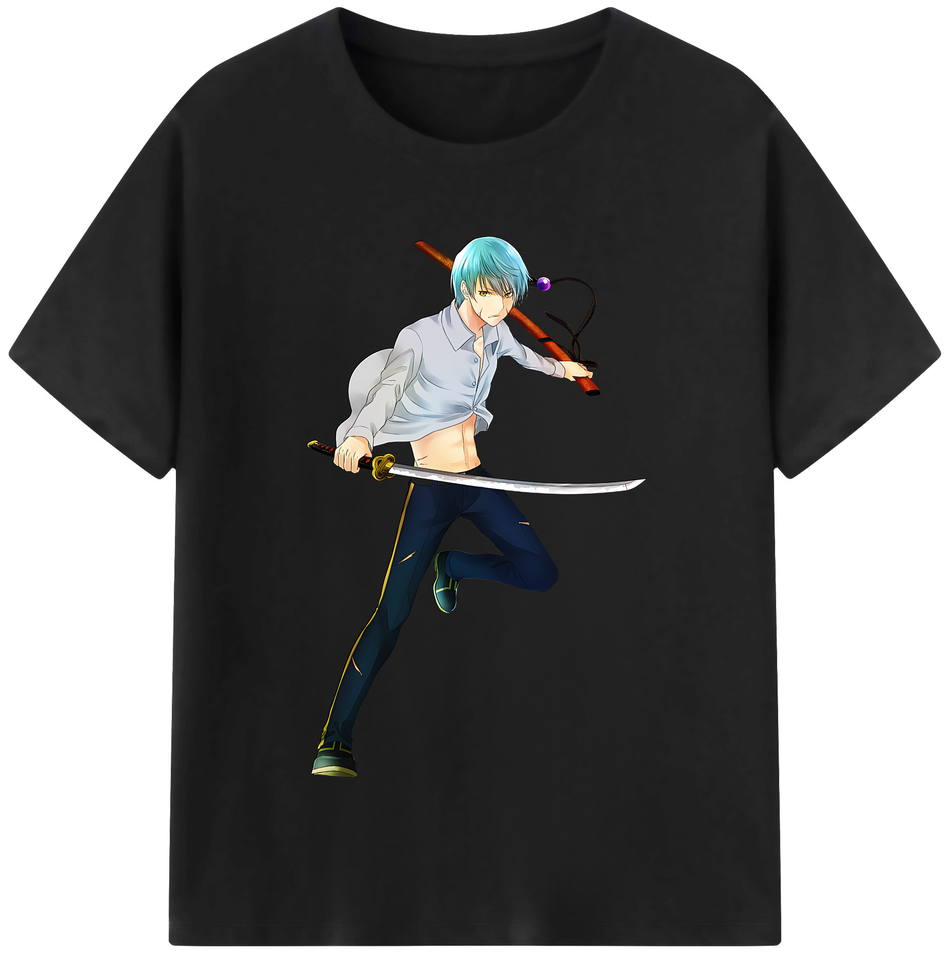 （画像用） 刀剣乱舞 Touken Ranbu 綿100％半袖Tシャツ（フロントプリント）