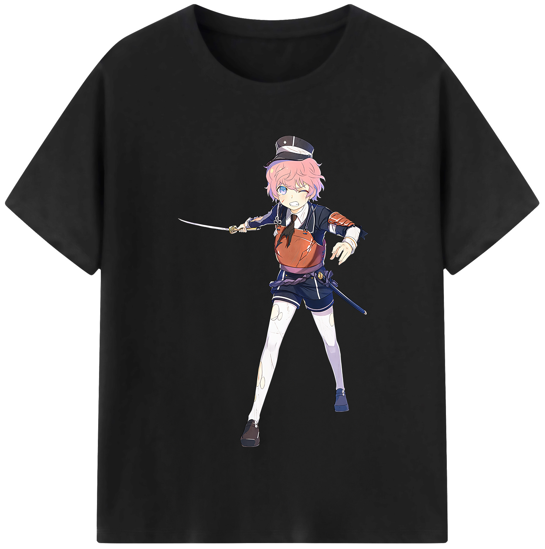 （画像用） 刀剣乱舞 Touken Ranbu 綿100％半袖Tシャツ（フロントプリント）