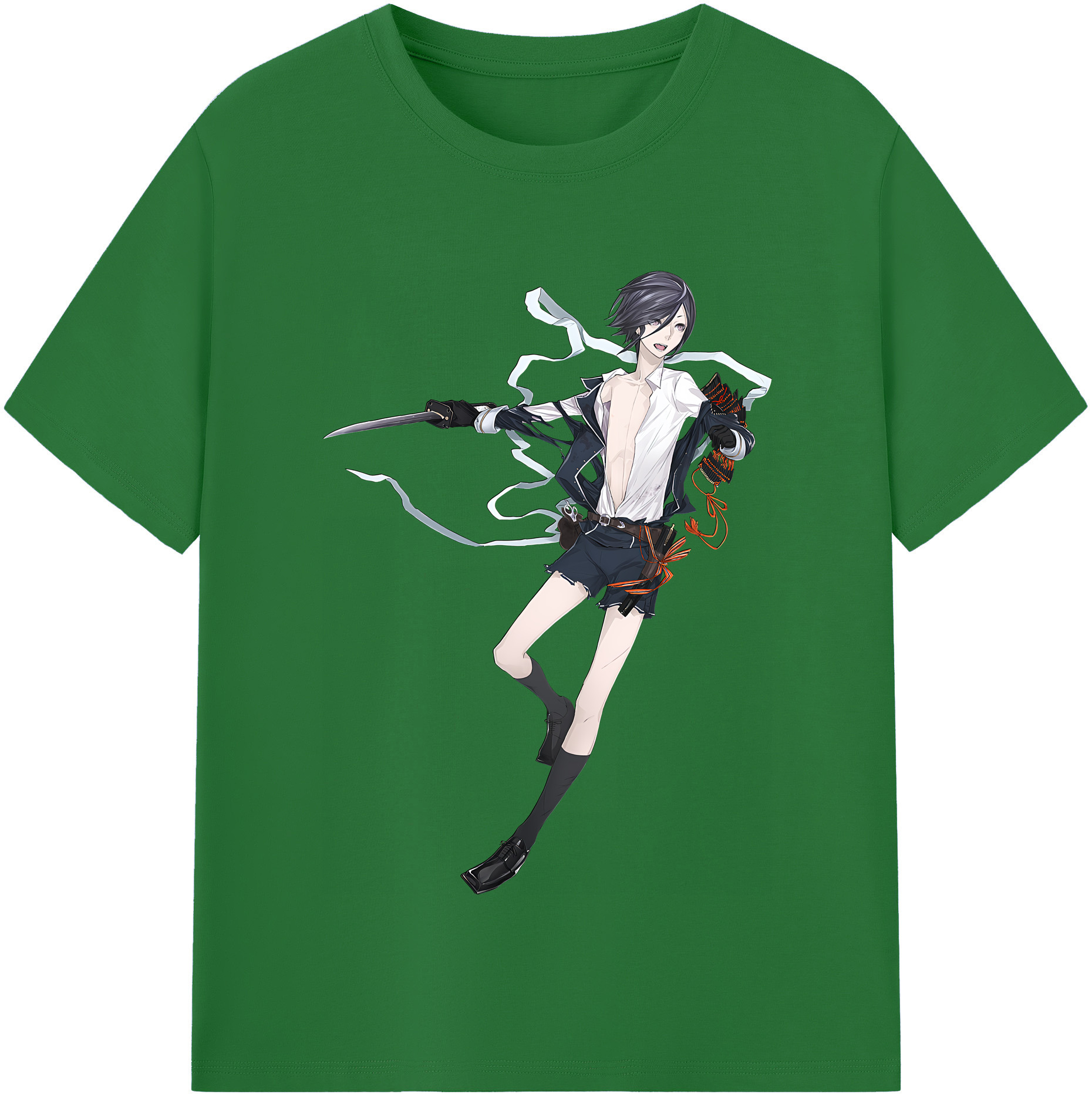 （画像用） 刀剣乱舞 Touken Ranbu 綿100％半袖Tシャツ（フロントプリント）
