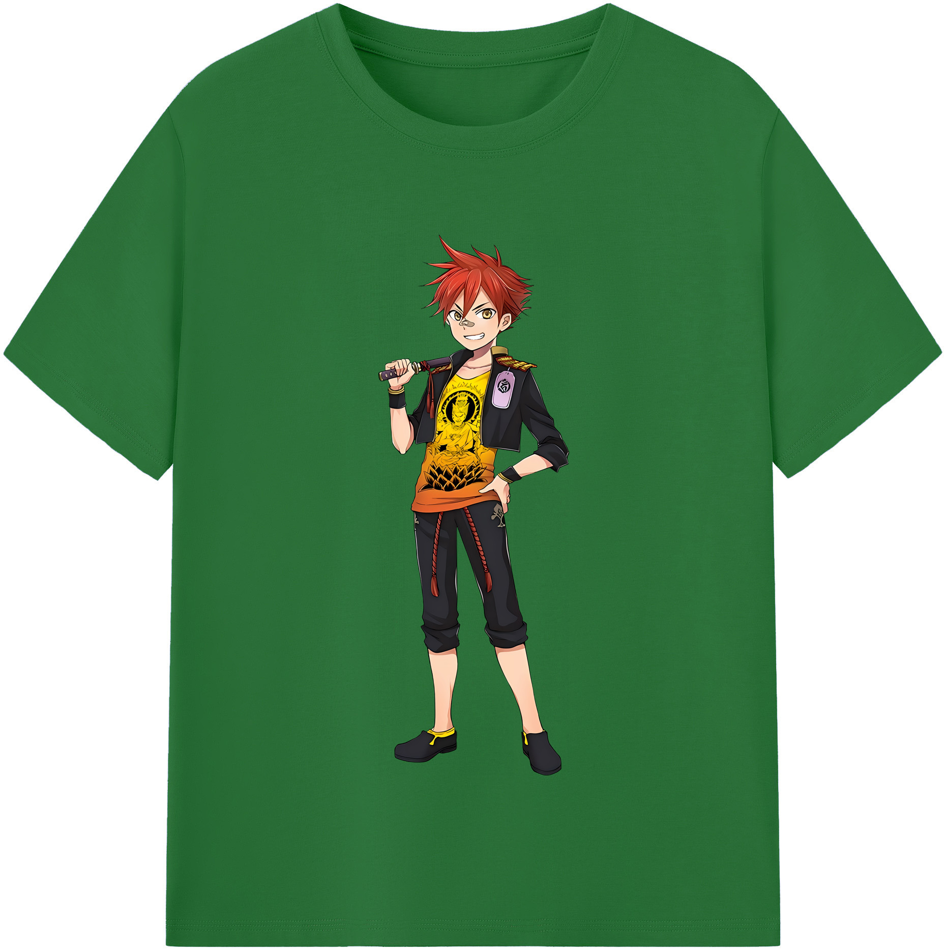 （画像用） 刀剣乱舞 Touken Ranbu 綿100％半袖Tシャツ（フロントプリント）
