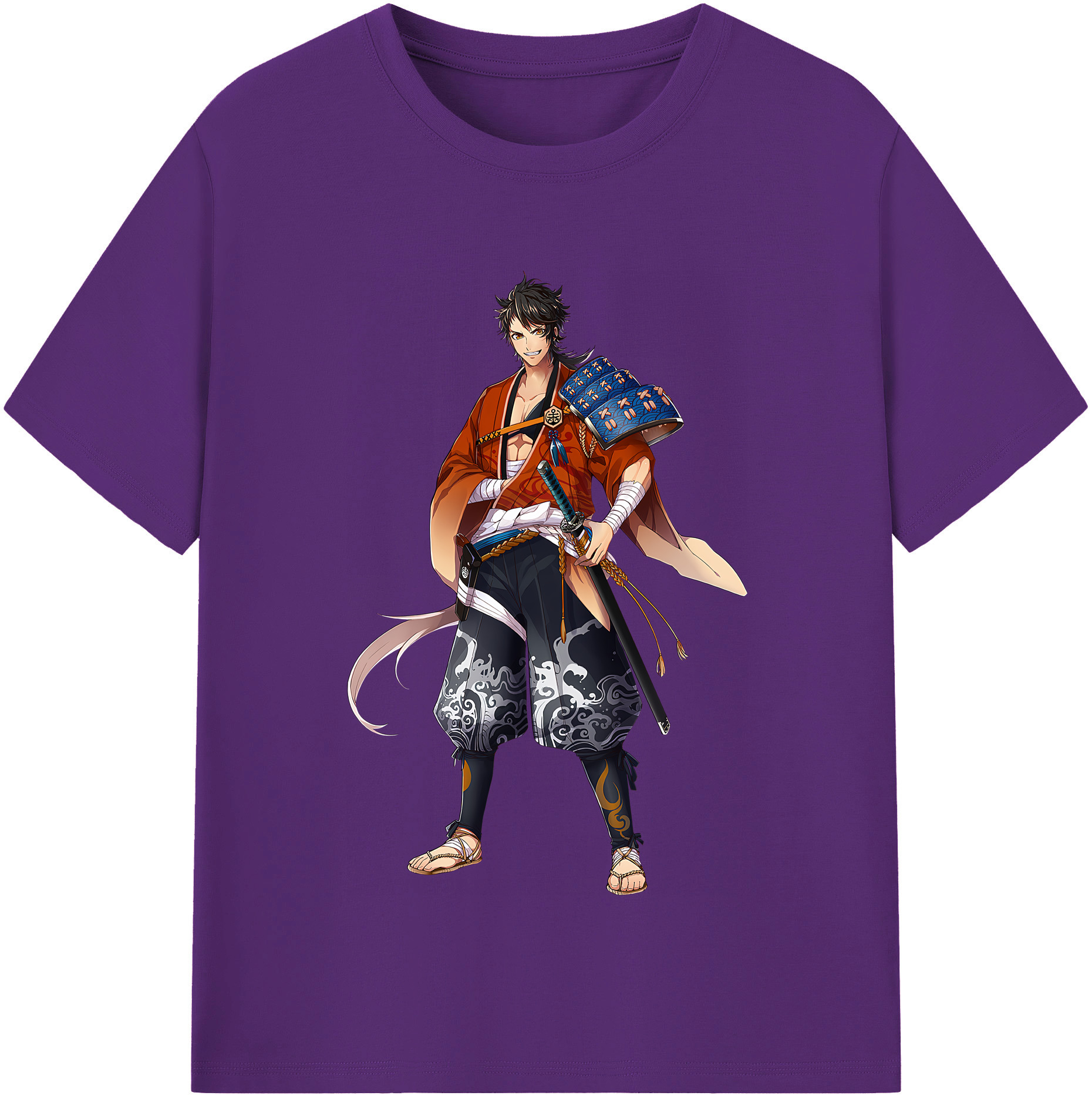 （画像用） 刀剣乱舞 Touken Ranbu 綿100％半袖Tシャツ（フロントプリント）