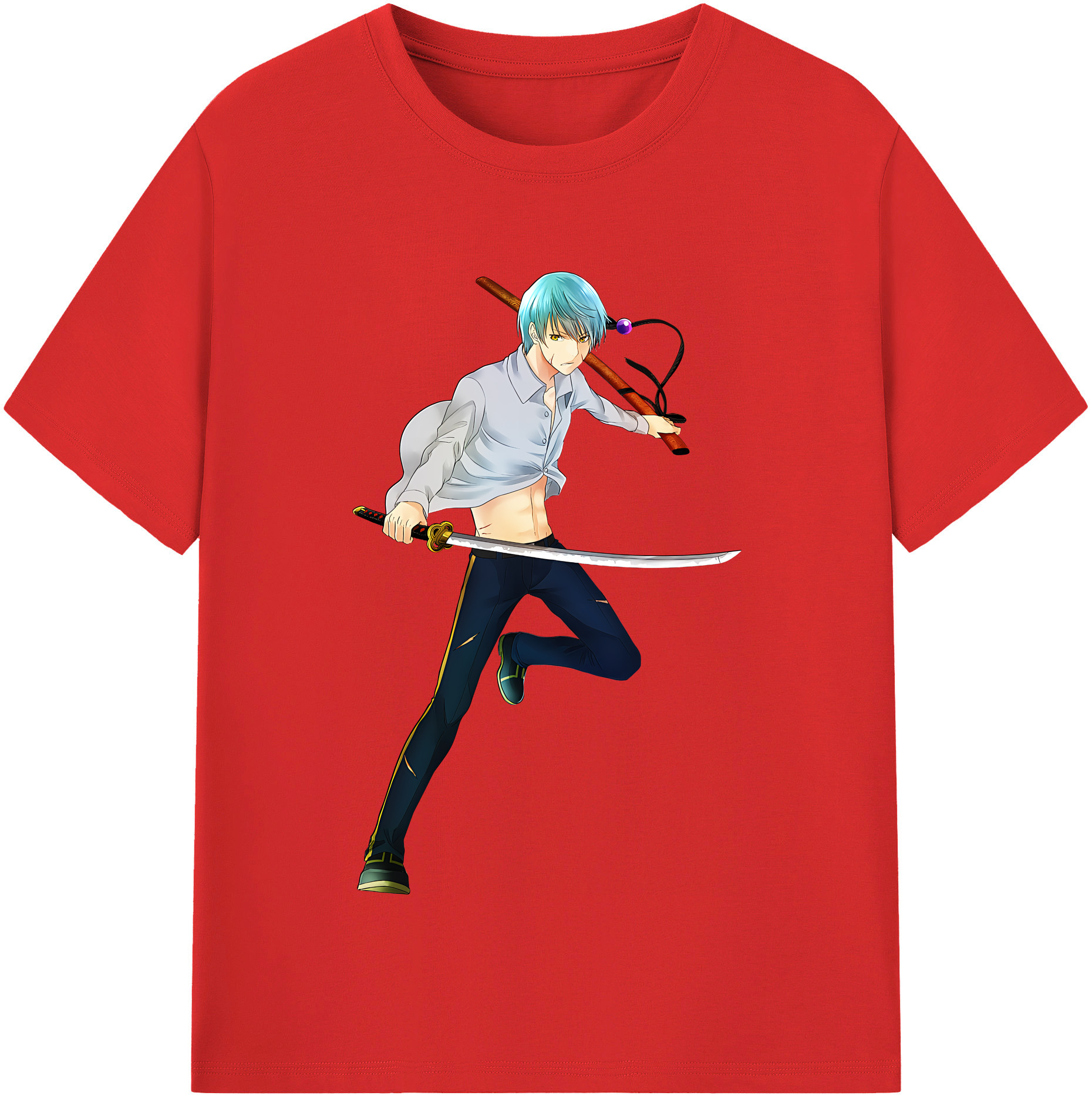 （画像用） 刀剣乱舞 Touken Ranbu 綿100％半袖Tシャツ（フロントプリント）