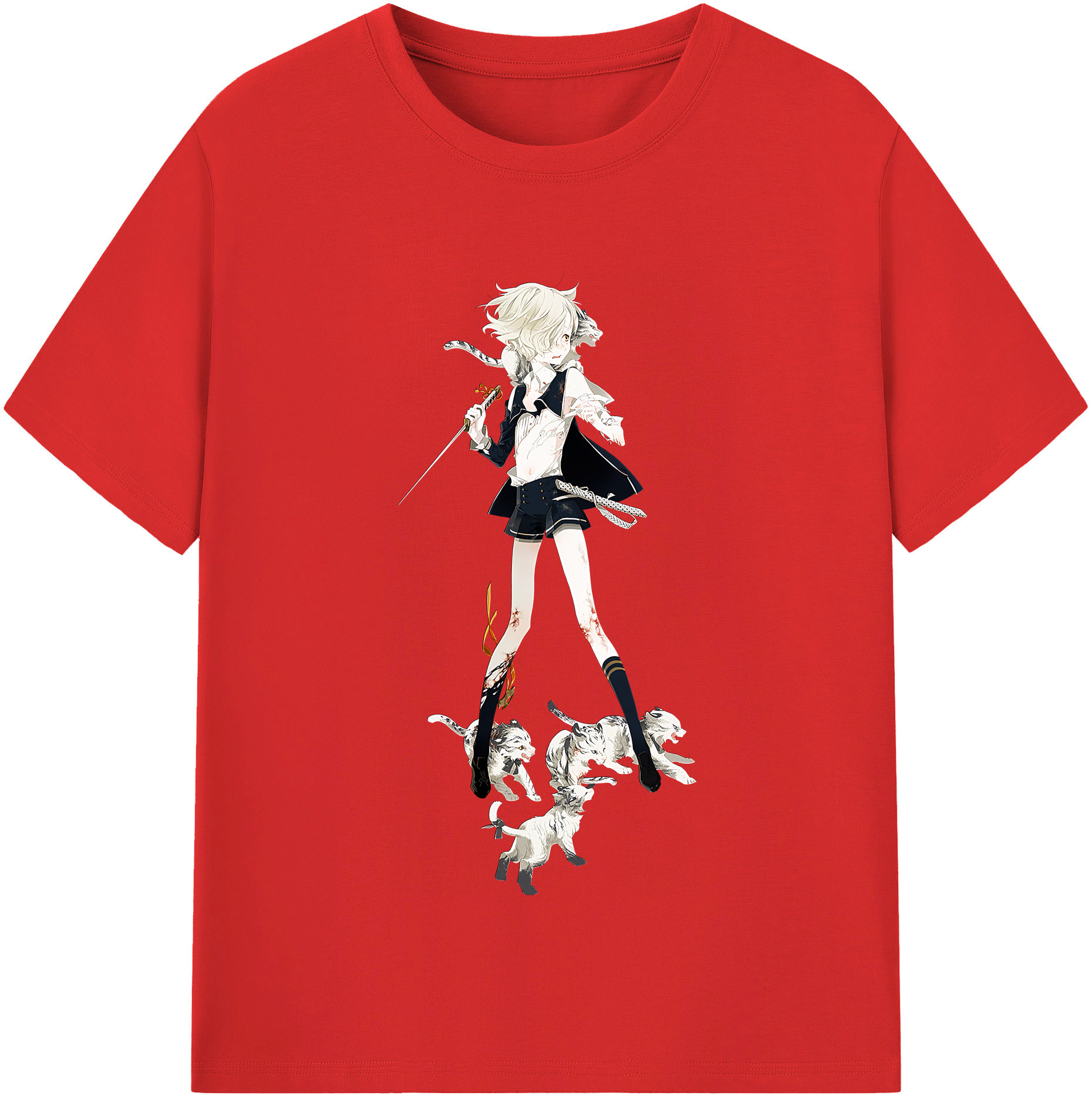 （画像用） 刀剣乱舞 Touken Ranbu 綿100％半袖Tシャツ（フロントプリント）