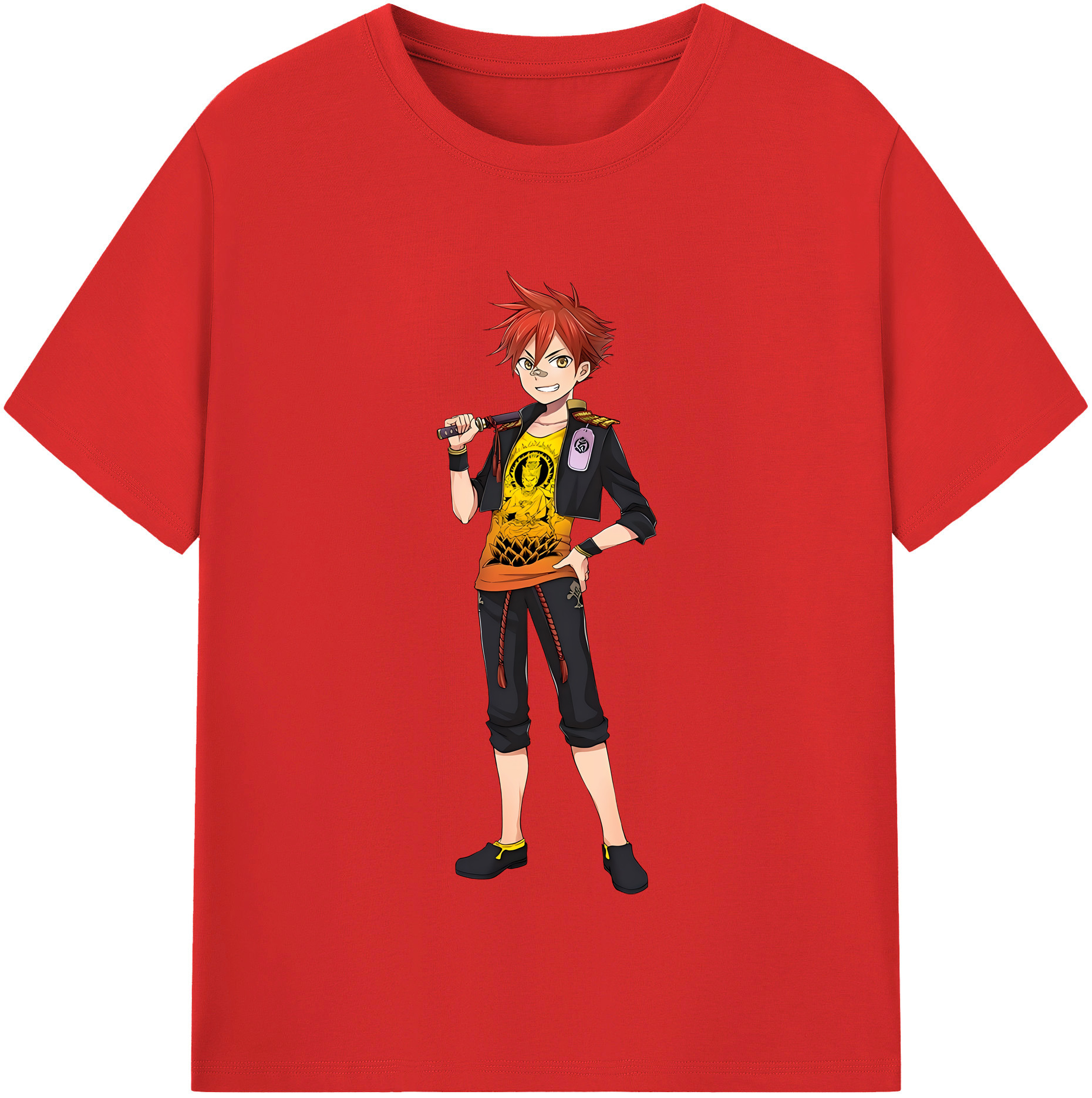 （画像用） 刀剣乱舞 Touken Ranbu 綿100％半袖Tシャツ（フロントプリント）
