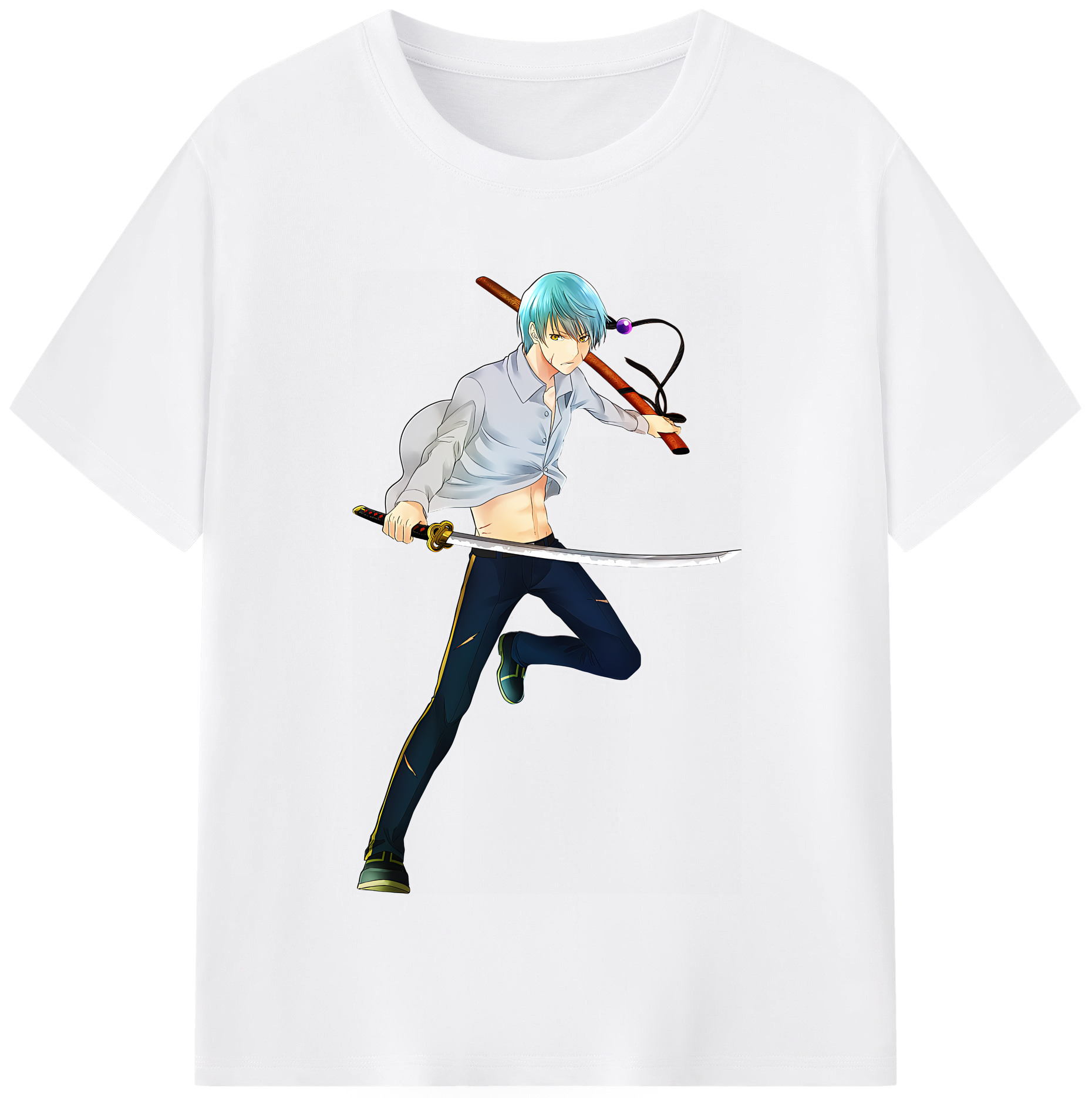 （画像用） 刀剣乱舞 Touken Ranbu 綿100％半袖Tシャツ（フロントプリント）