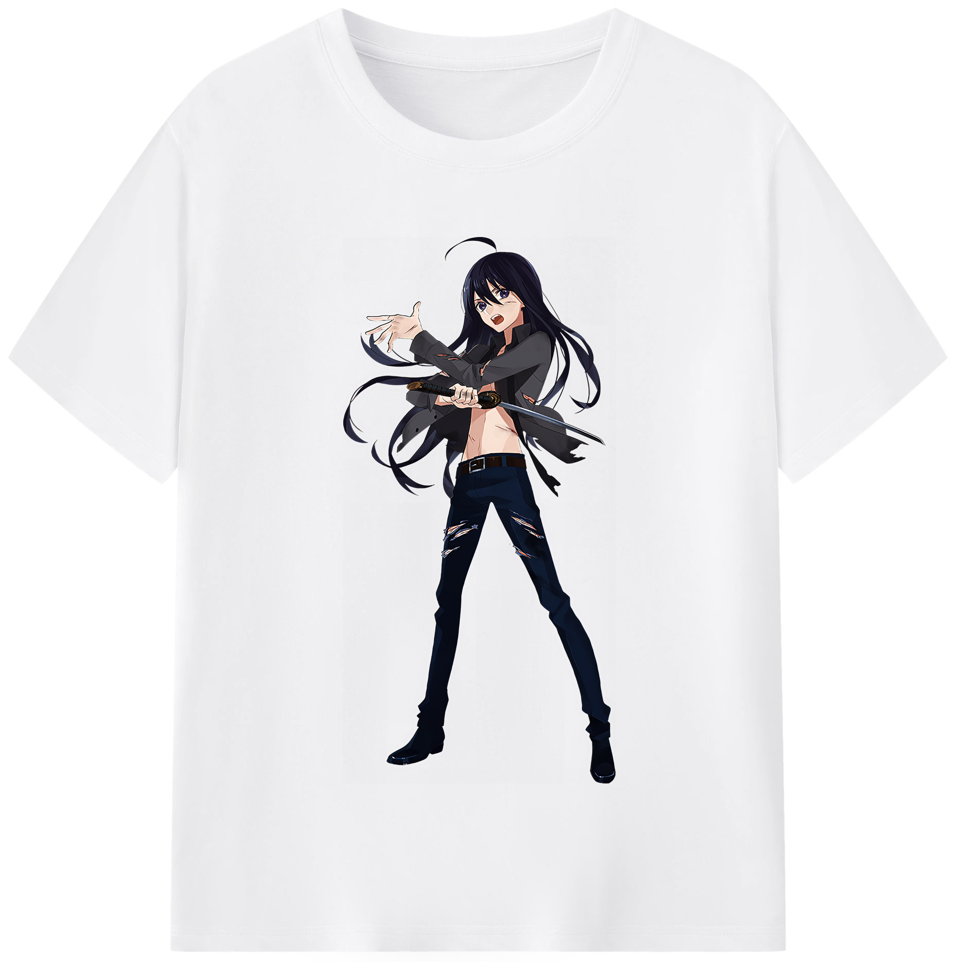 （画像用） 刀剣乱舞 Touken Ranbu 綿100％半袖Tシャツ（フロントプリント）