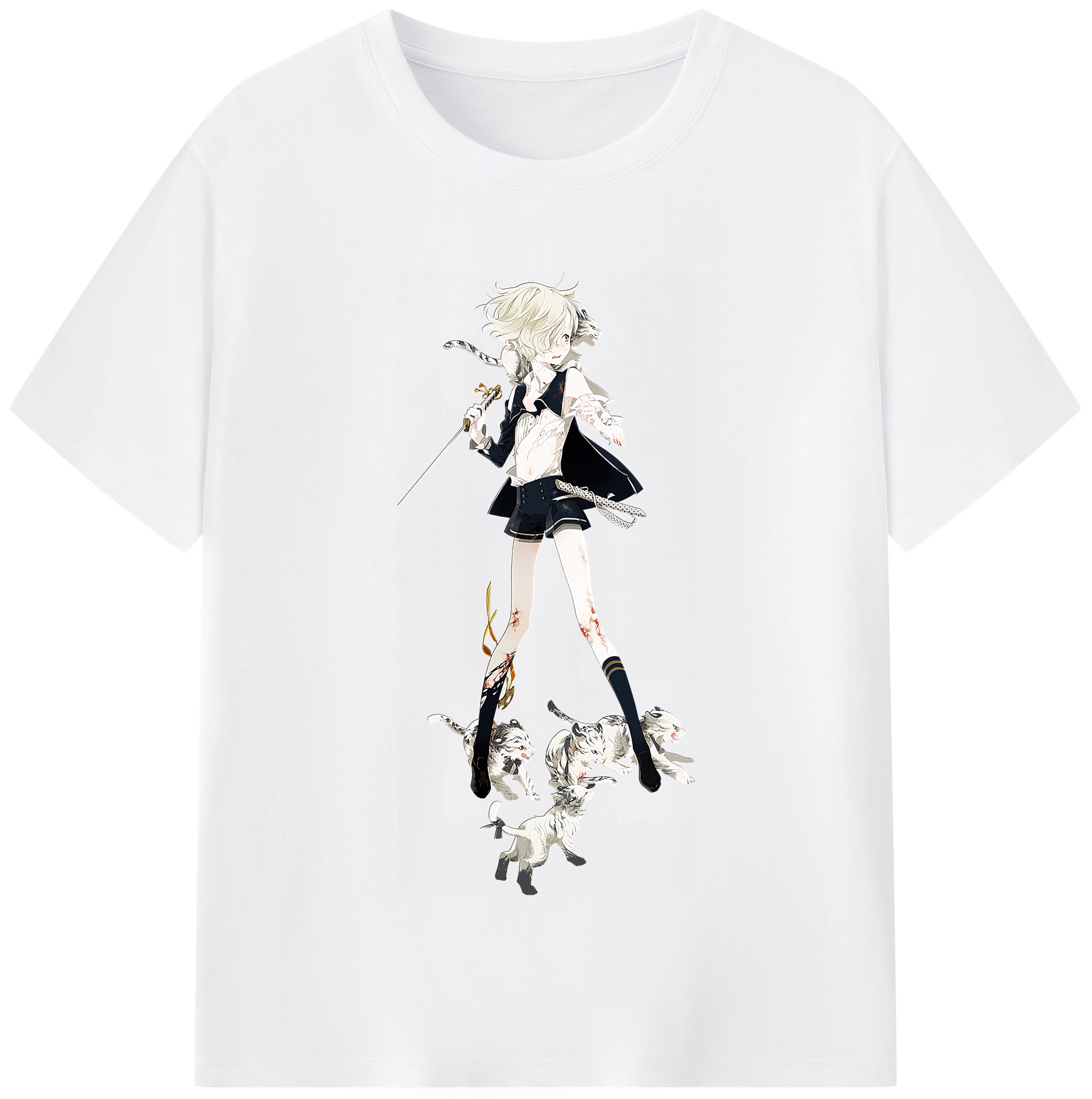 （画像用） 刀剣乱舞 Touken Ranbu 綿100％半袖Tシャツ（フロントプリント）