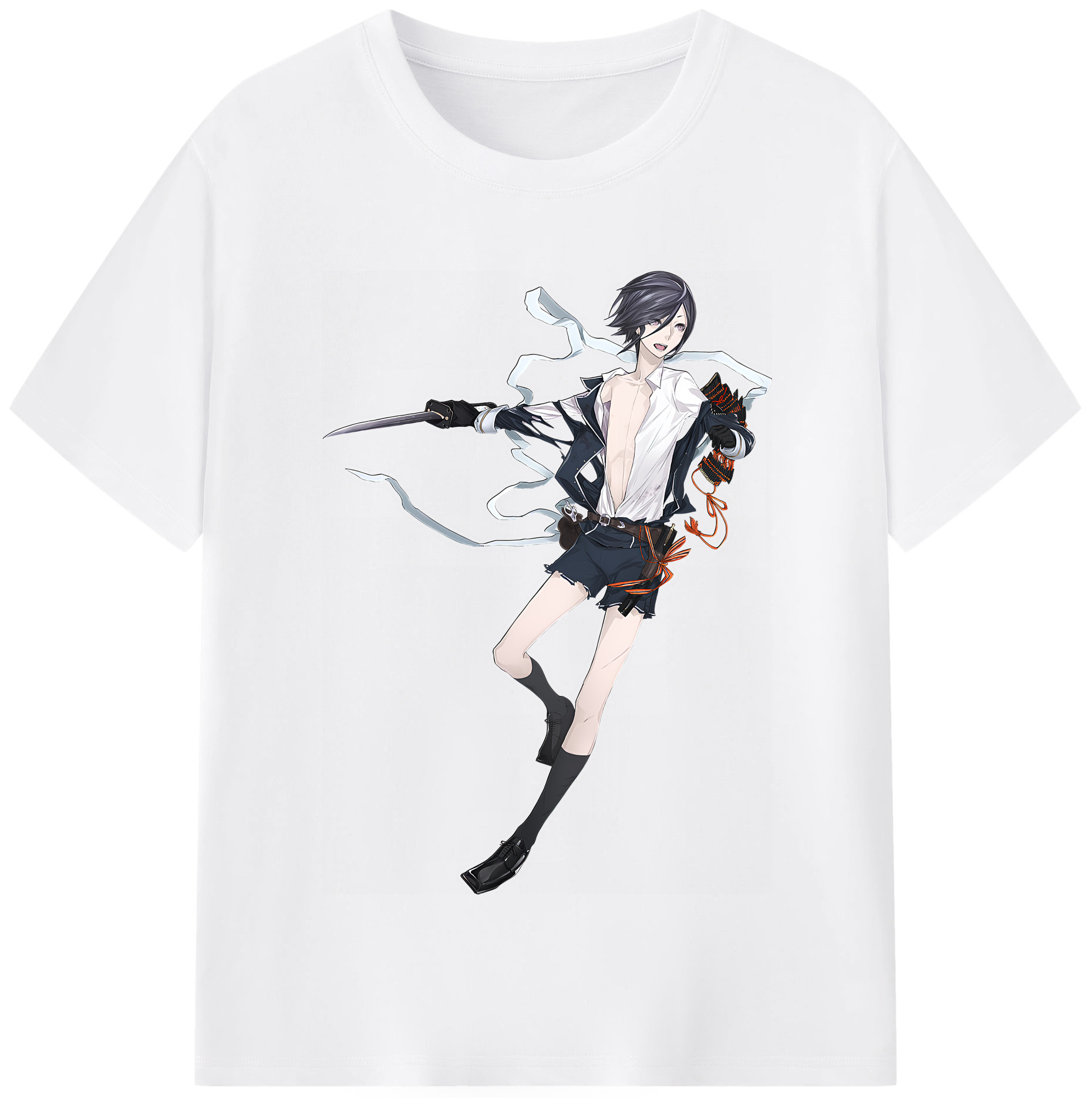 （画像用） 刀剣乱舞 Touken Ranbu 綿100％半袖Tシャツ（フロントプリント）