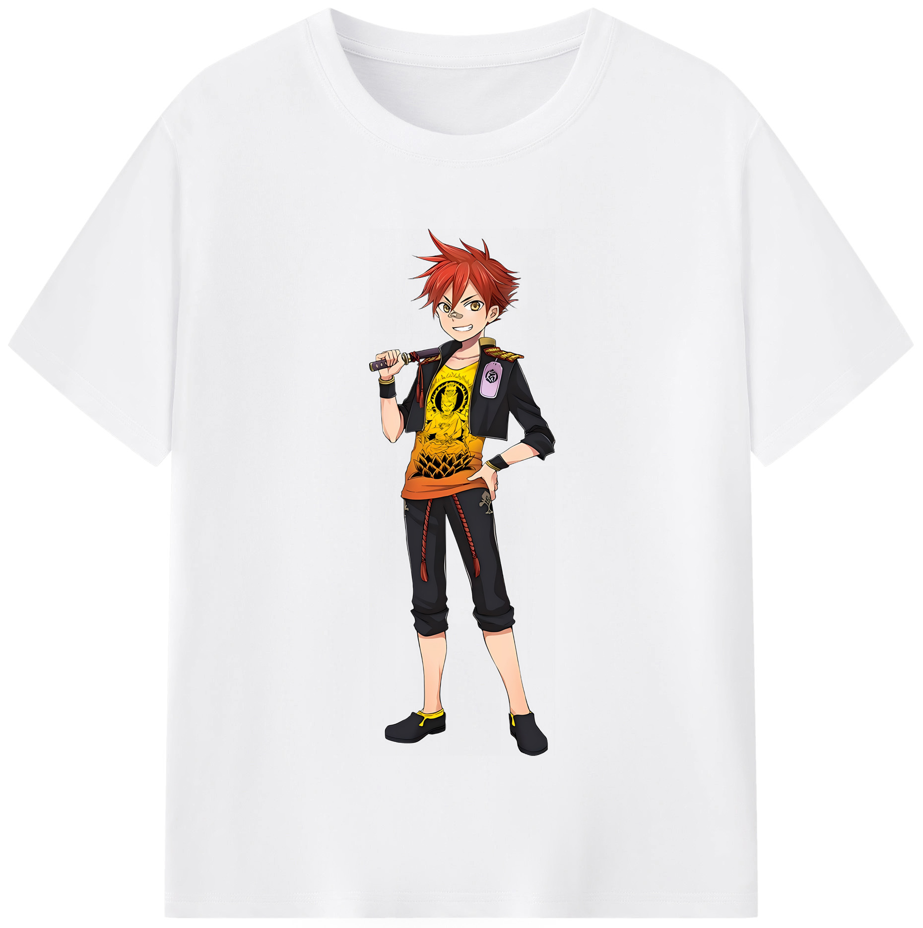 （画像用） 刀剣乱舞 Touken Ranbu 綿100％半袖Tシャツ（フロントプリント）