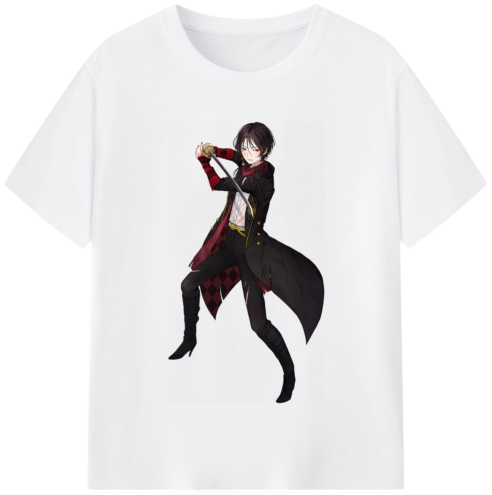（画像用） 刀剣乱舞 Touken Ranbu 綿100％半袖Tシャツ（フロントプリント）