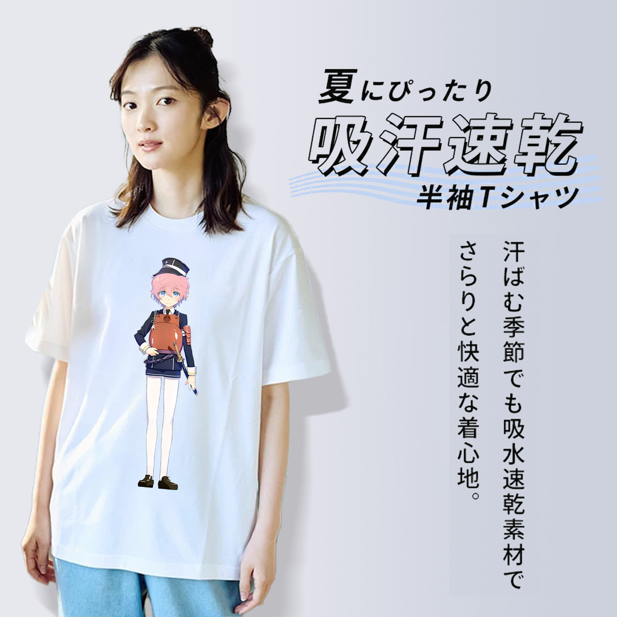 刀剣乱舞 Touken Ranbu 綿100％半袖Tシャツ（フロントプリント）