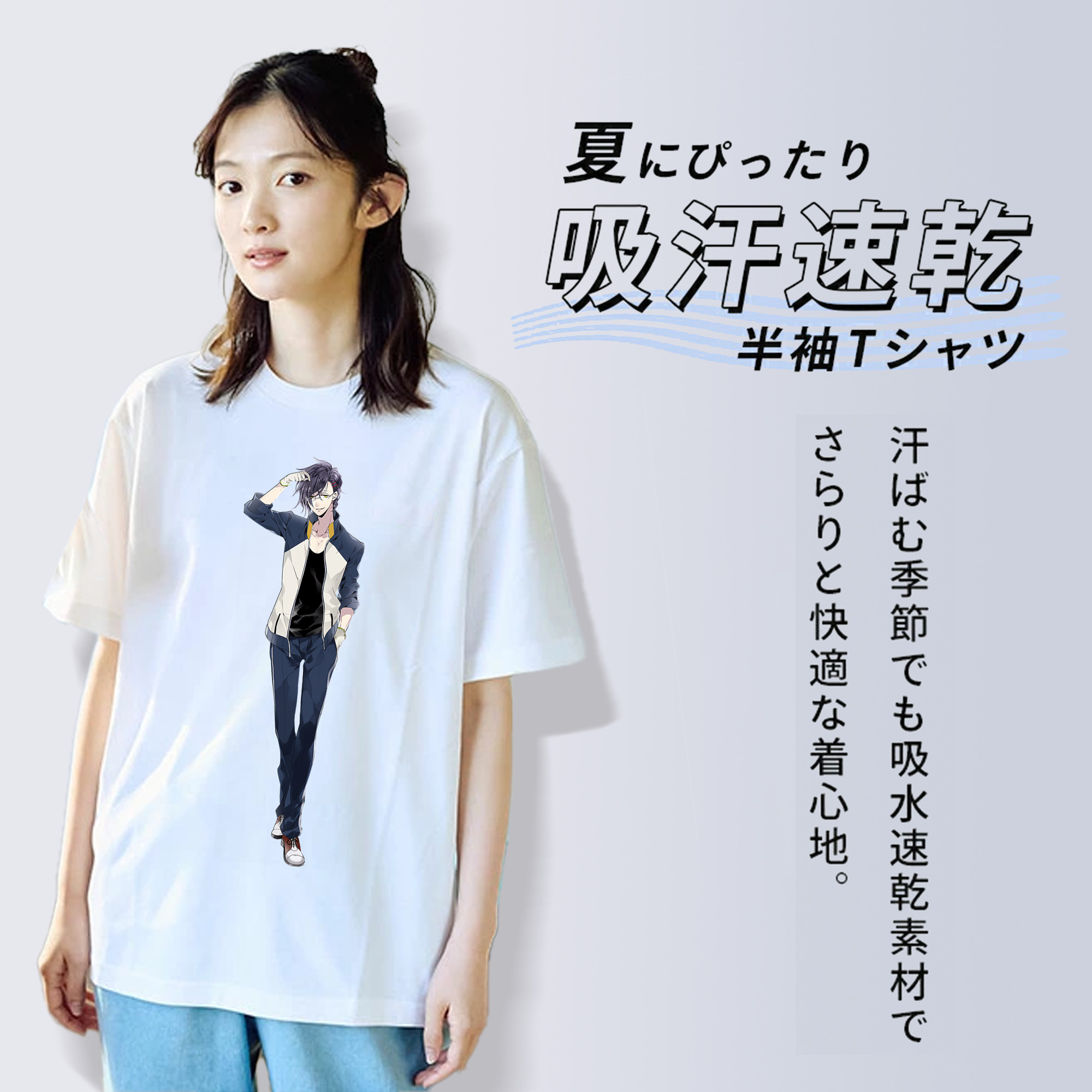 刀剣乱舞 Touken Ranbu 綿100％半袖Tシャツ（フロントプリント）
