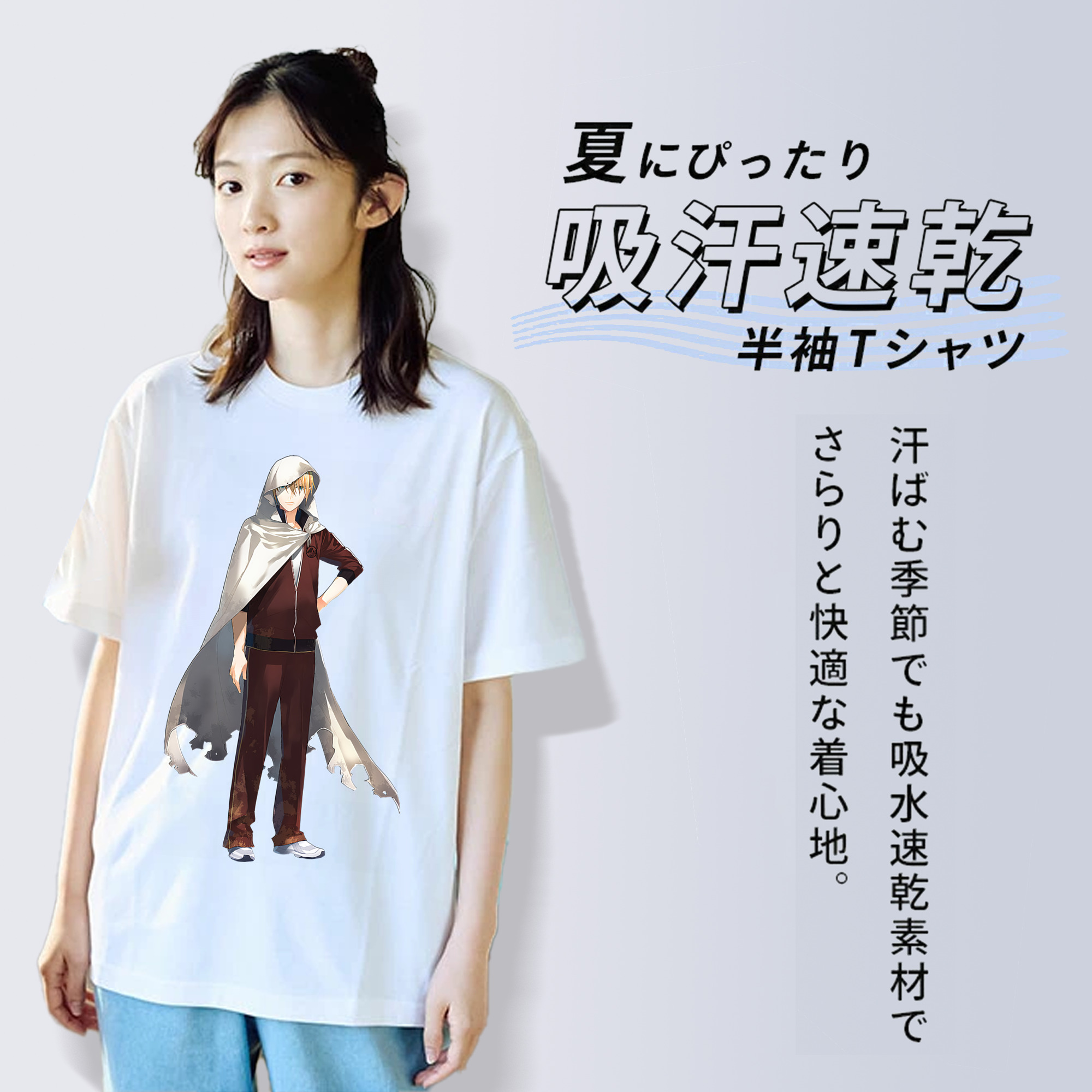 刀剣乱舞 Touken Ranbu 綿100％半袖Tシャツ（フロントプリント）