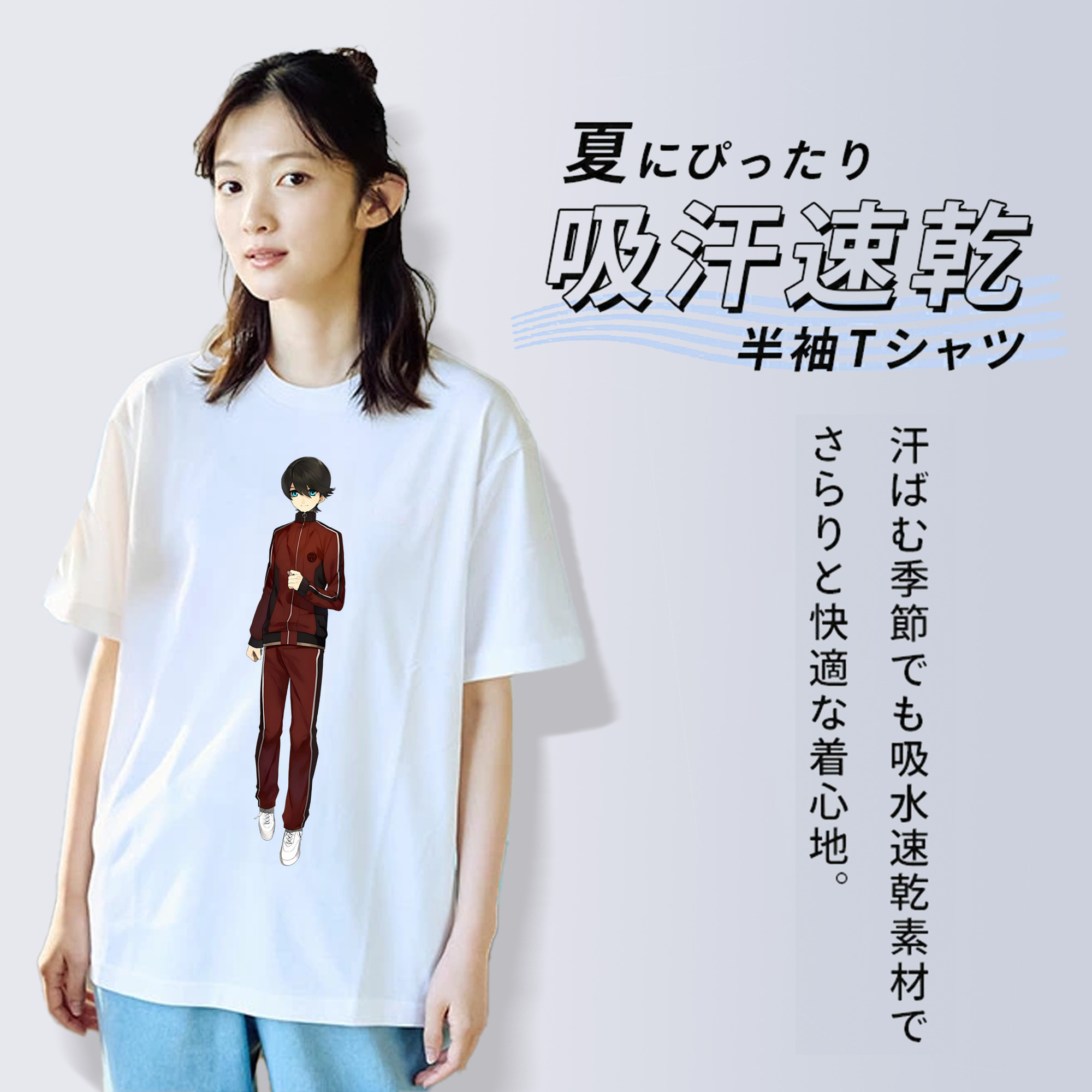 刀剣乱舞 Touken Ranbu 綿100％半袖Tシャツ（フロントプリント）
