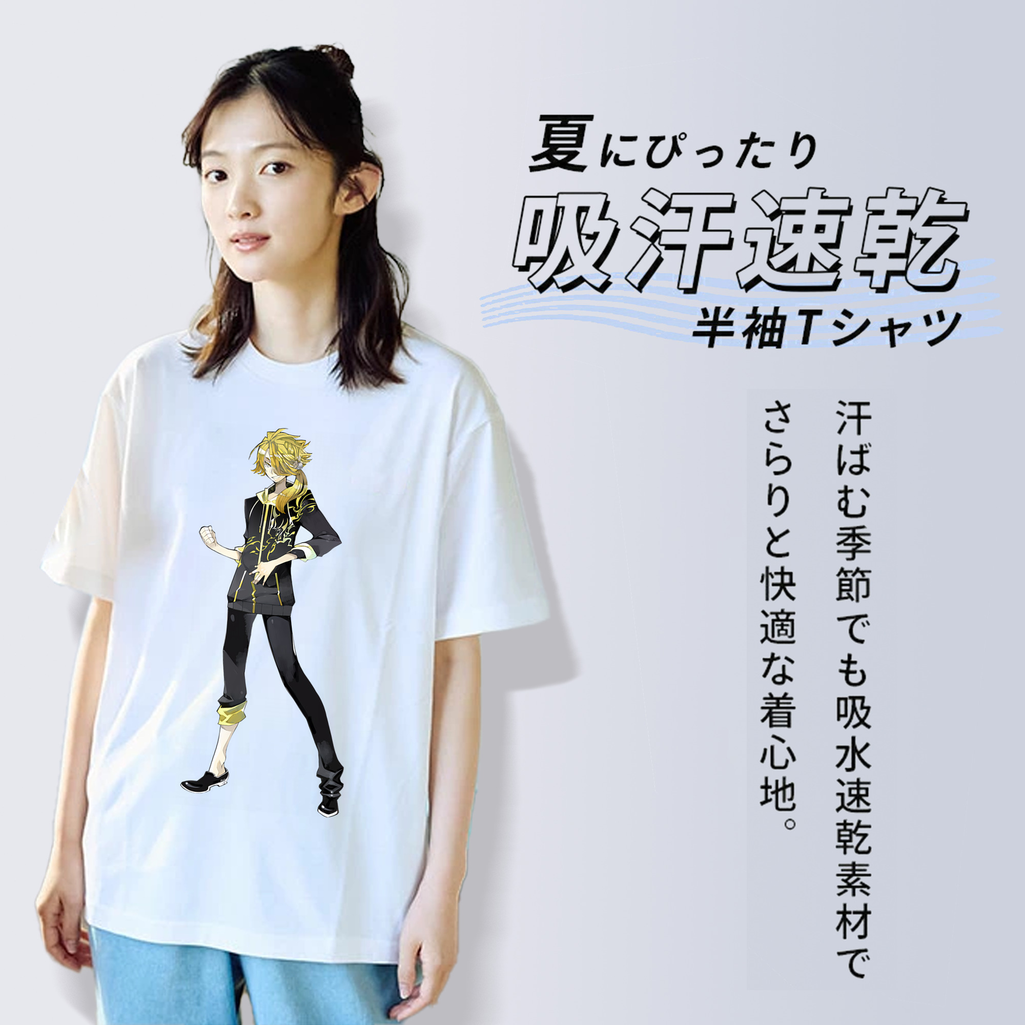 刀剣乱舞 Touken Ranbu 綿100％半袖Tシャツ（フロントプリント）