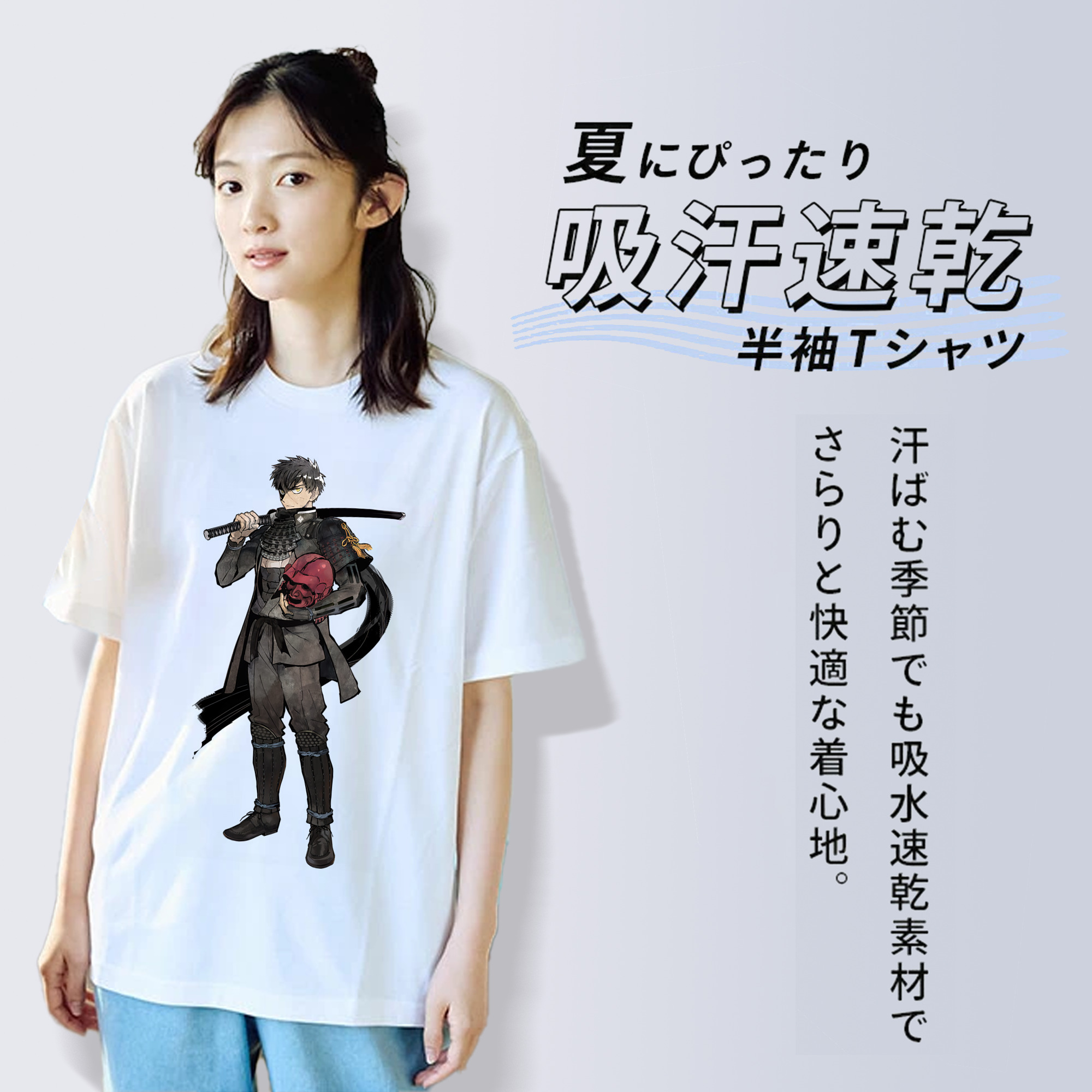 刀剣乱舞 Touken Ranbu 綿100％半袖Tシャツ（フロントプリント）