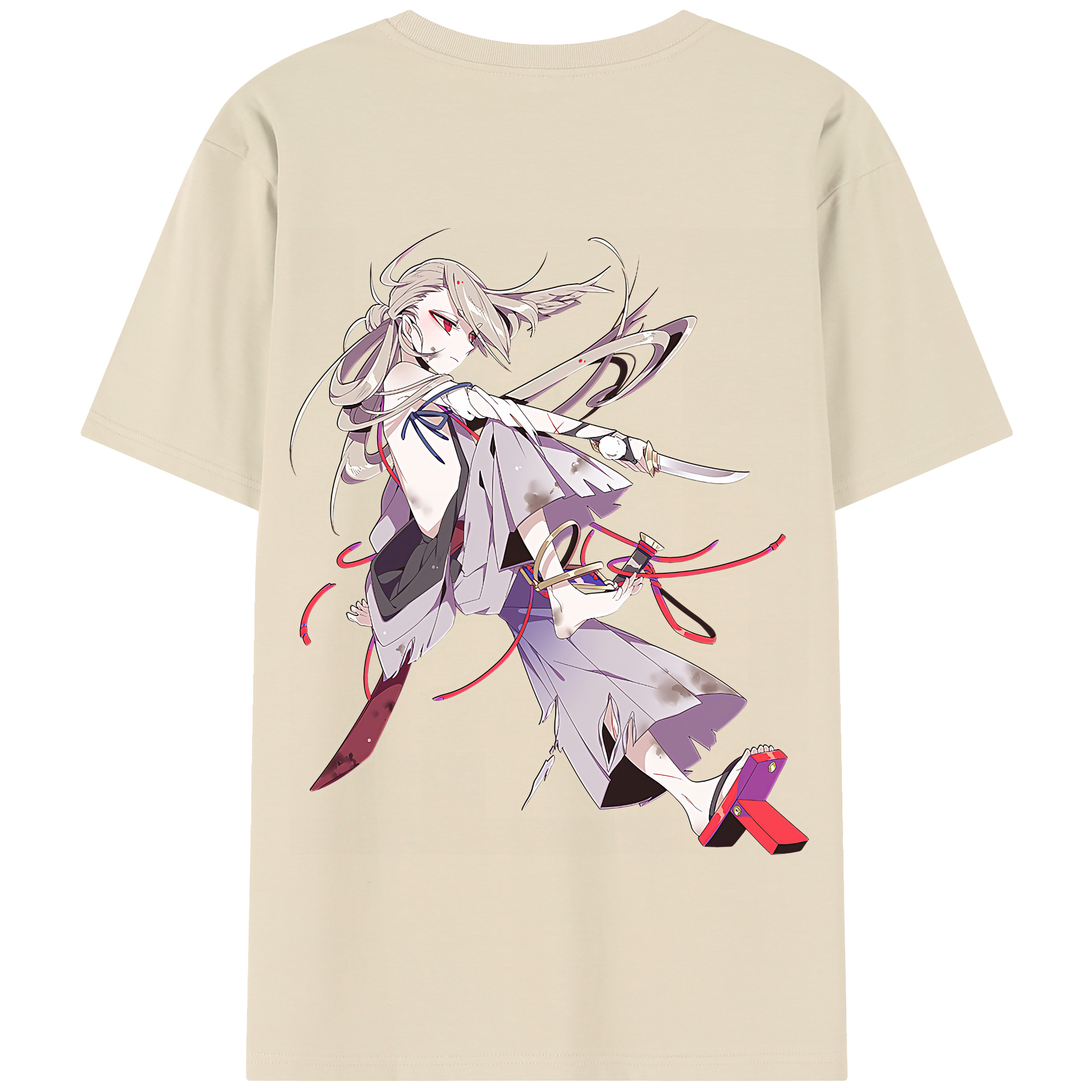 （画像用） 刀剣乱舞 Touken Ranbu 綿100％半袖Tシャツ（背面プリント）