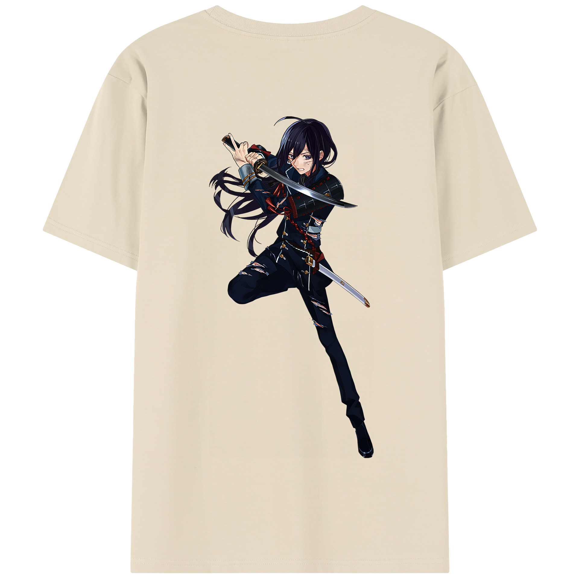 （画像用） 刀剣乱舞 Touken Ranbu 綿100％半袖Tシャツ（背面プリント）