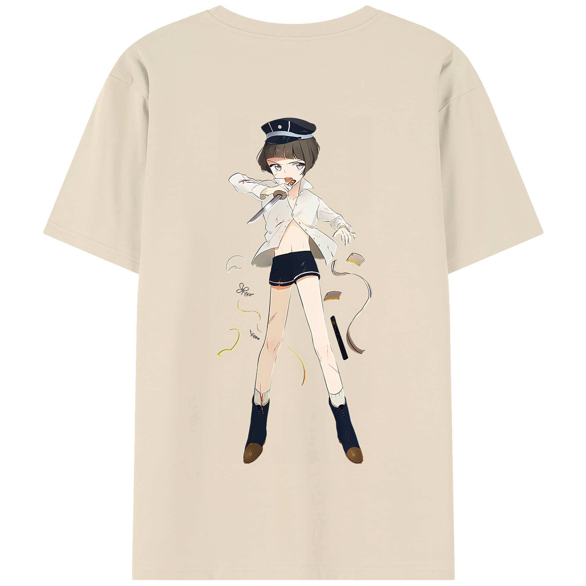 （画像用） 刀剣乱舞 Touken Ranbu 綿100％半袖Tシャツ（背面プリント）