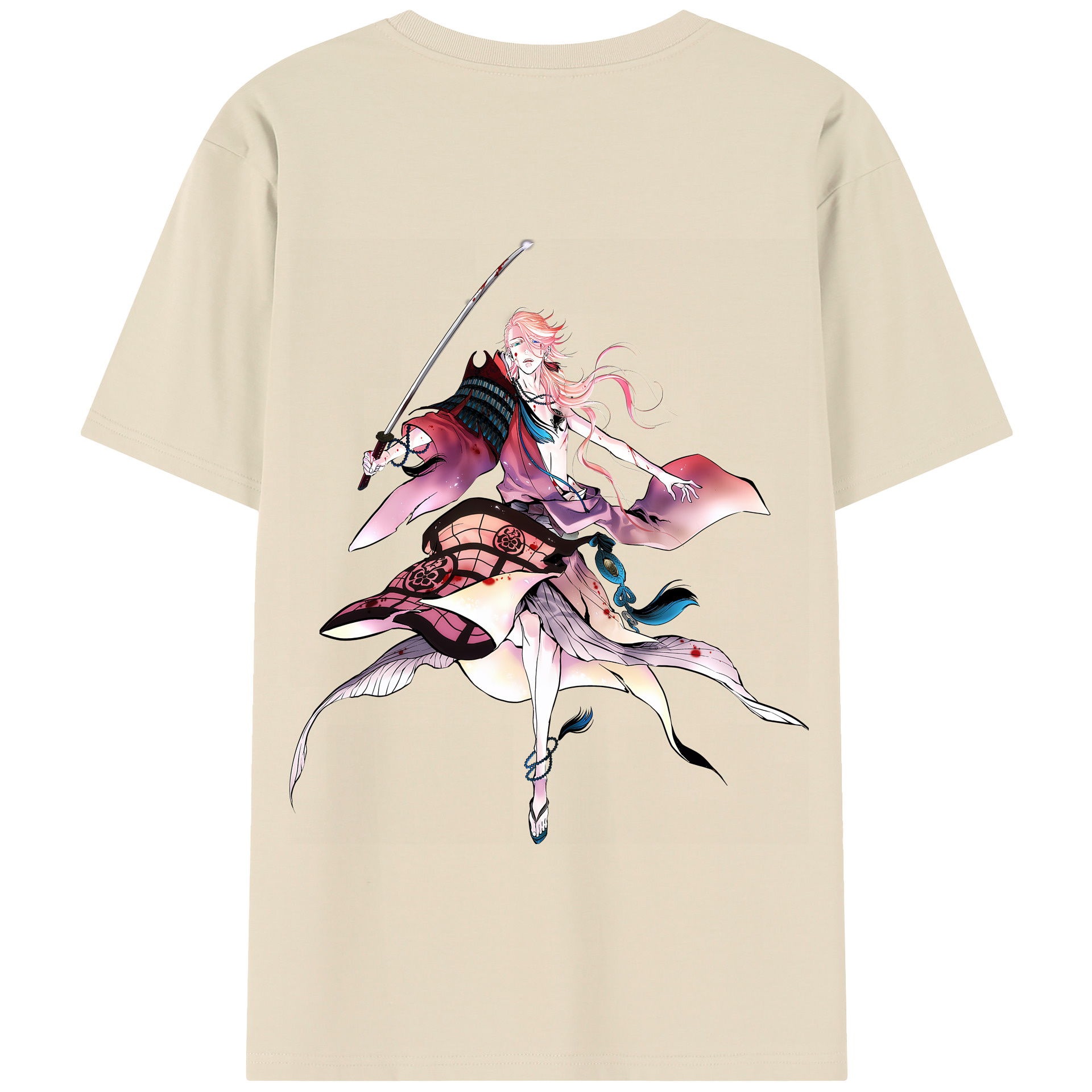 （画像用） 刀剣乱舞 Touken Ranbu 綿100％半袖Tシャツ（背面プリント）