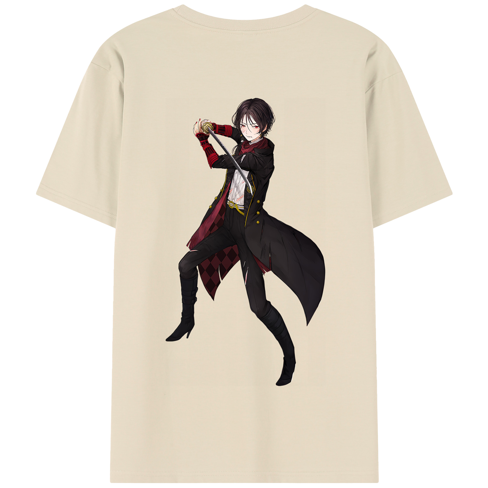 （画像用） 刀剣乱舞 Touken Ranbu 綿100％半袖Tシャツ（背面プリント）