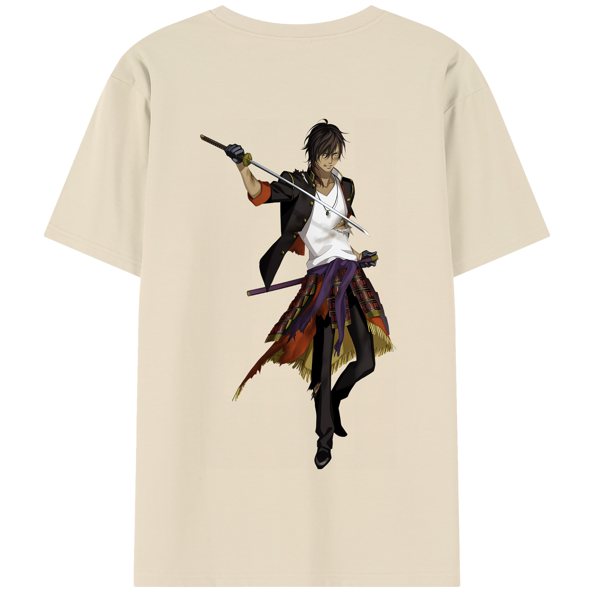（画像用） 刀剣乱舞 Touken Ranbu 綿100％半袖Tシャツ（背面プリント）