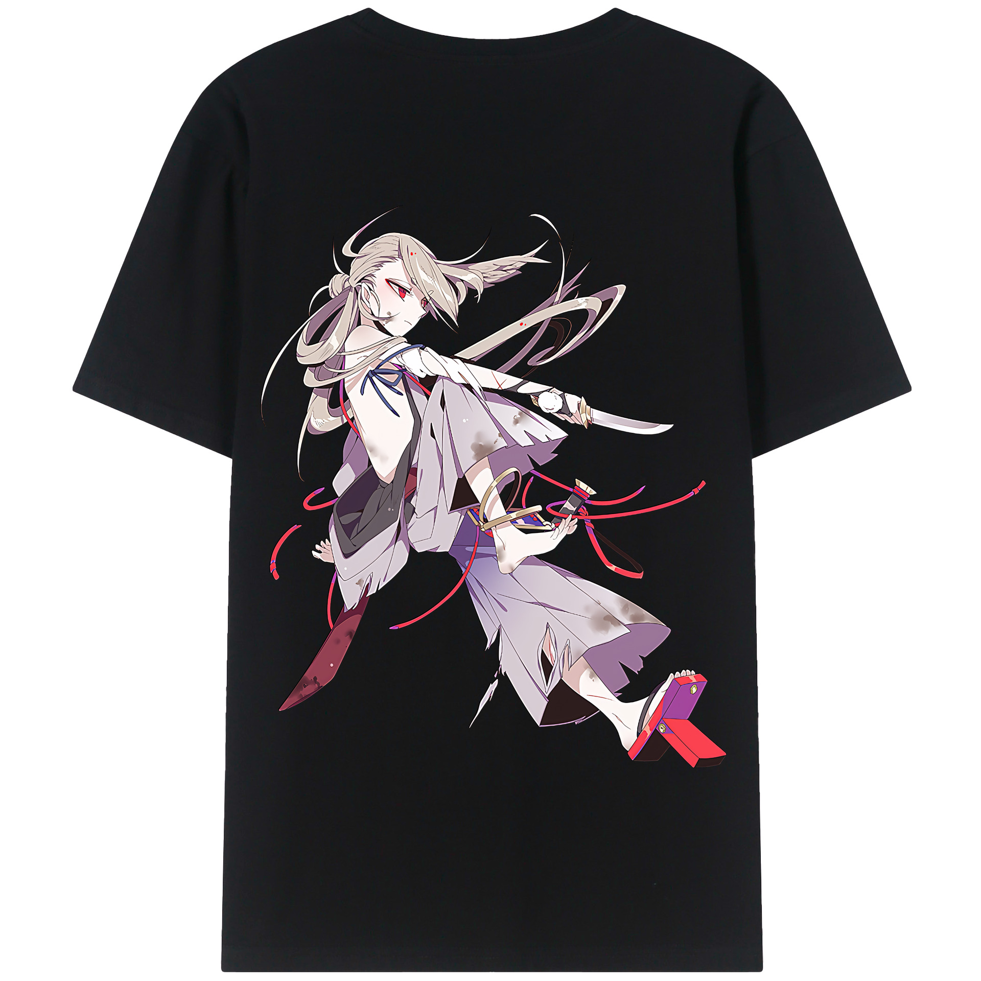 （画像用） 刀剣乱舞 Touken Ranbu 綿100％半袖Tシャツ（背面プリント）